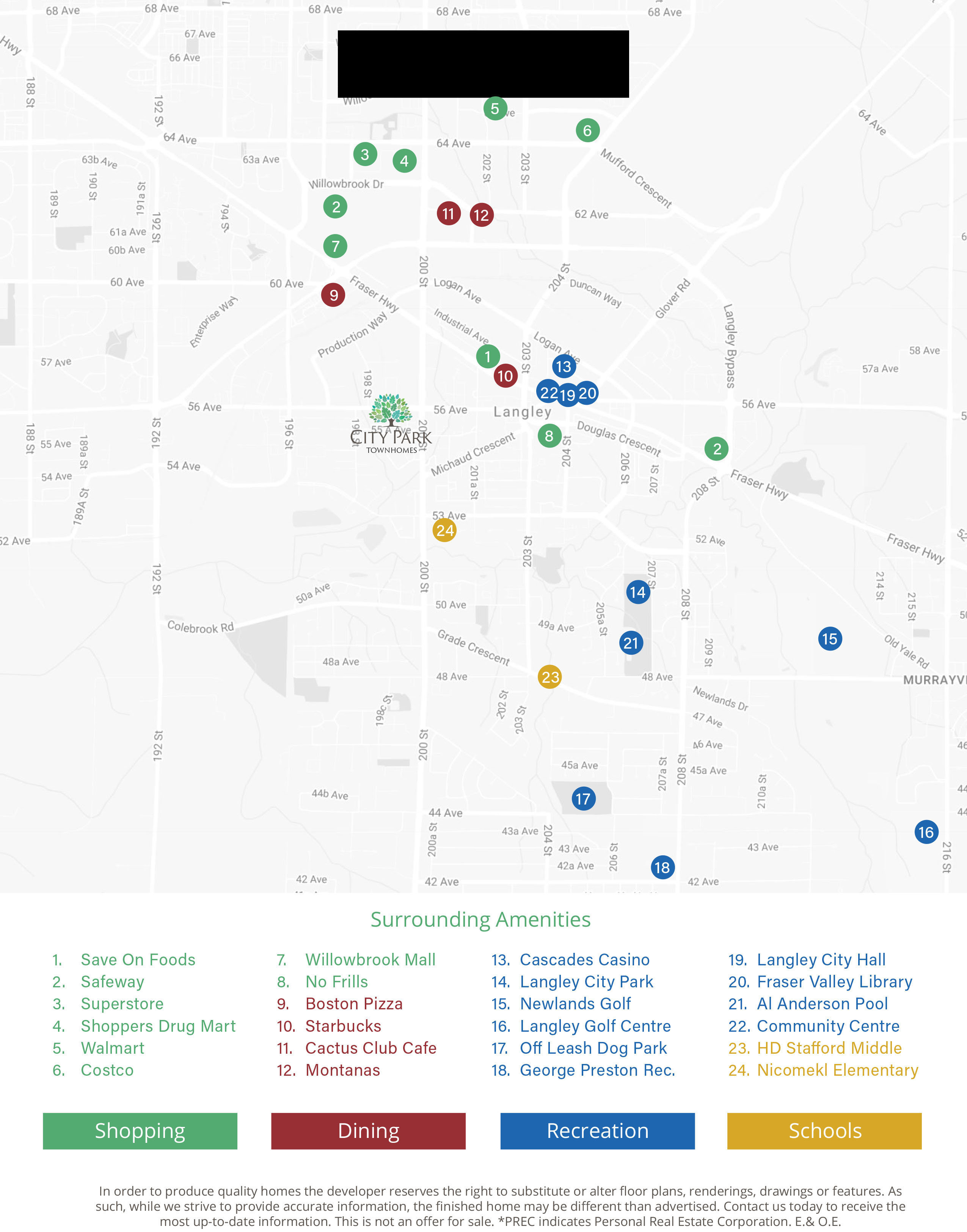 City Park Townhomes location map 1