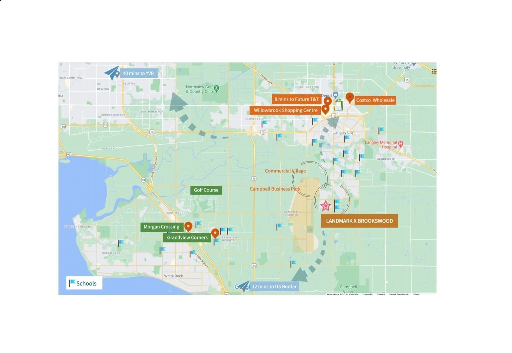 Landmark x Brookswood location map 2