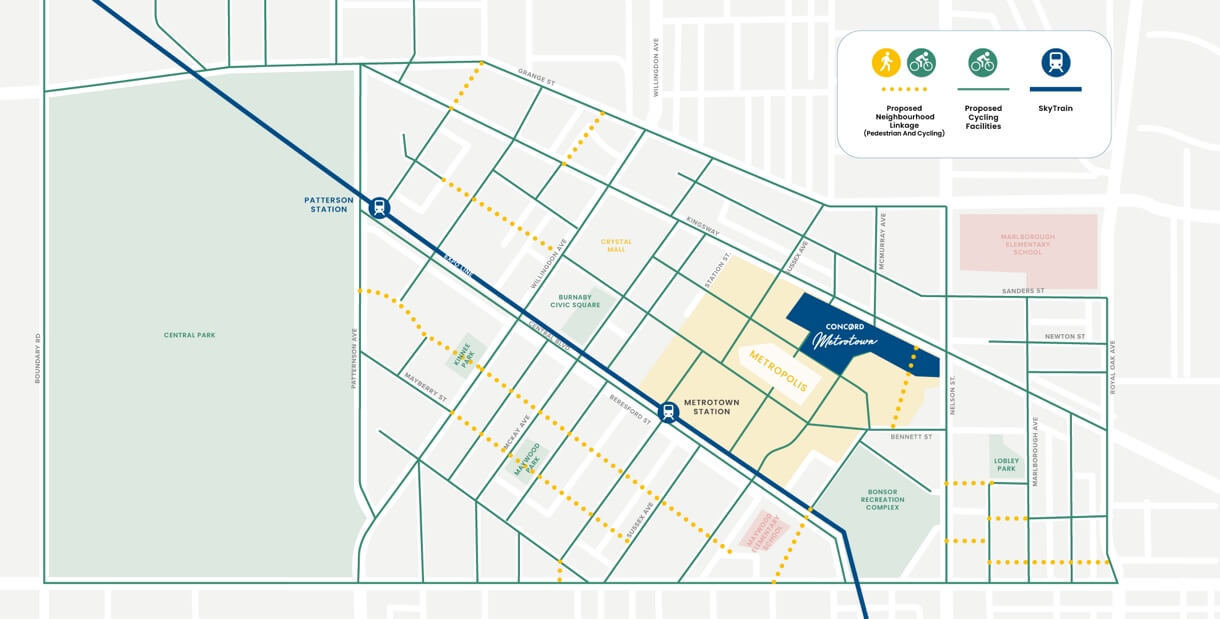 Concord Metrotown location map 2