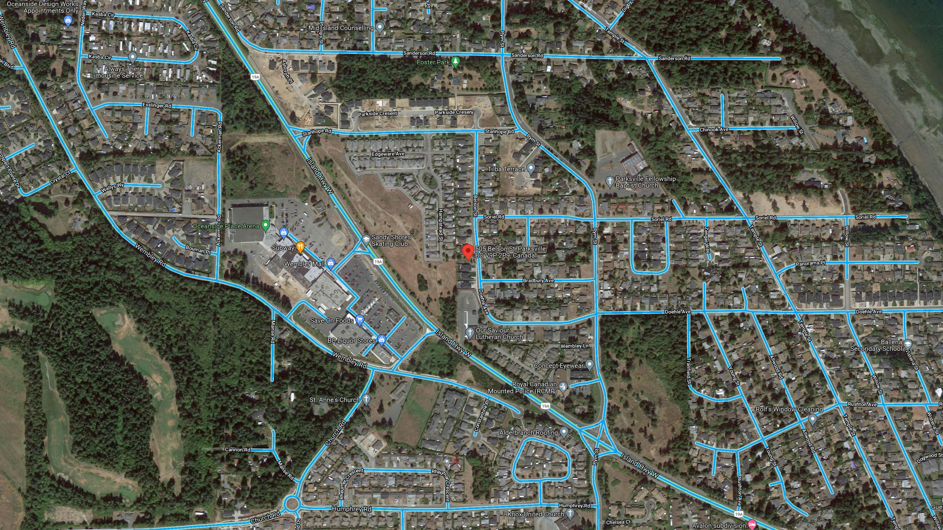 Wembley Crossing location map 2