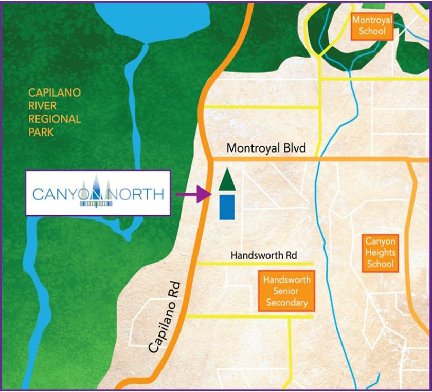 Canyon North location map 1