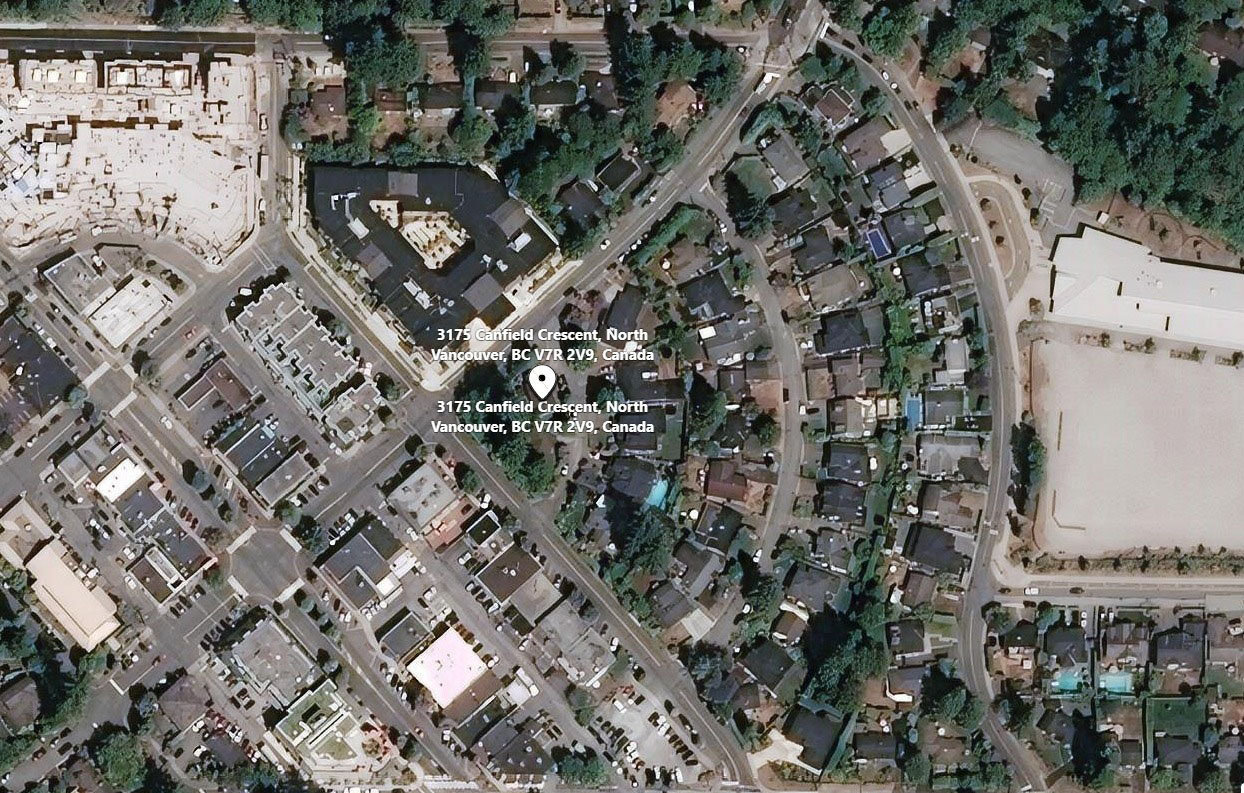 Canfield Crescent location map 2
