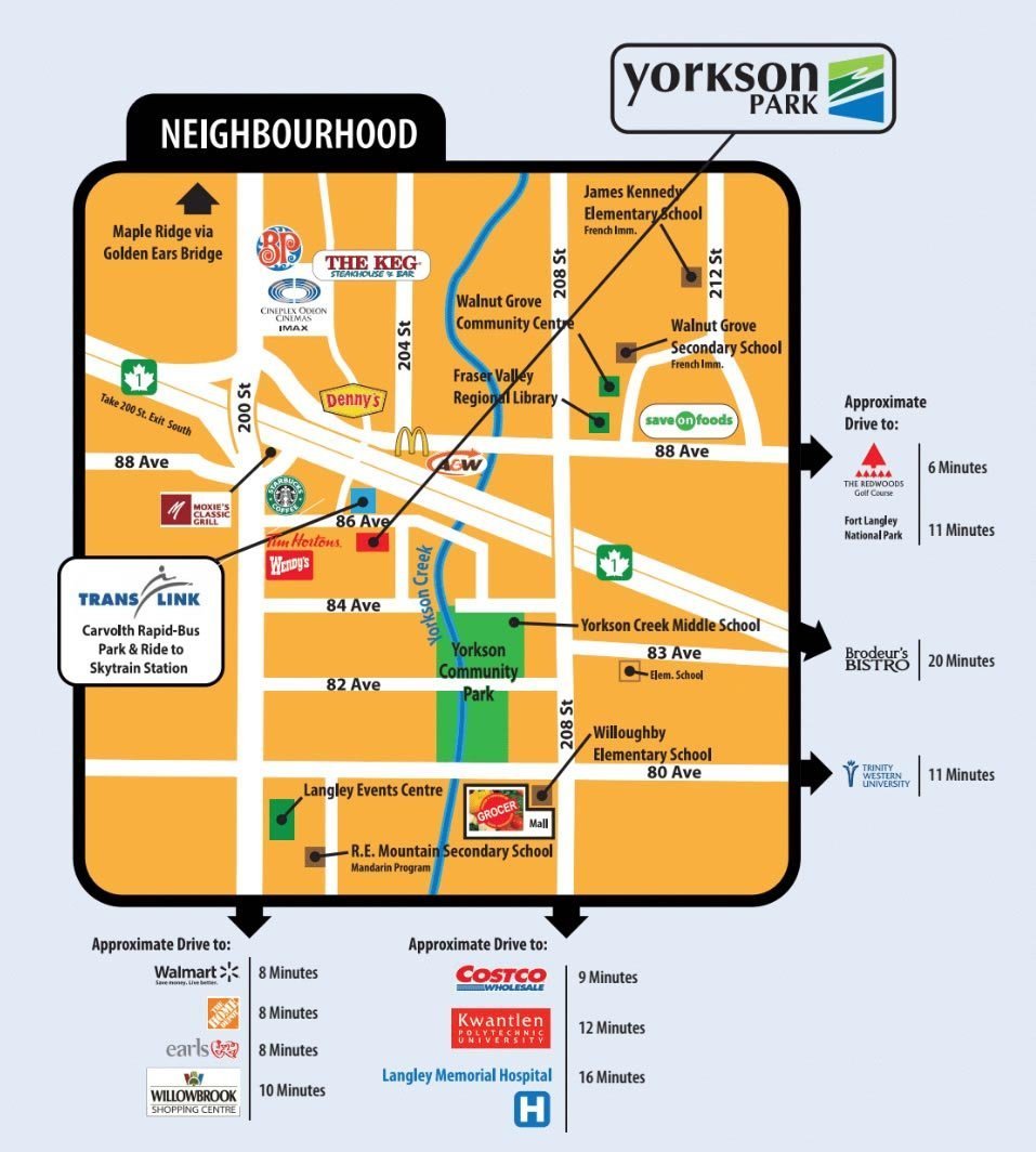 Yorkson Creek location map 1