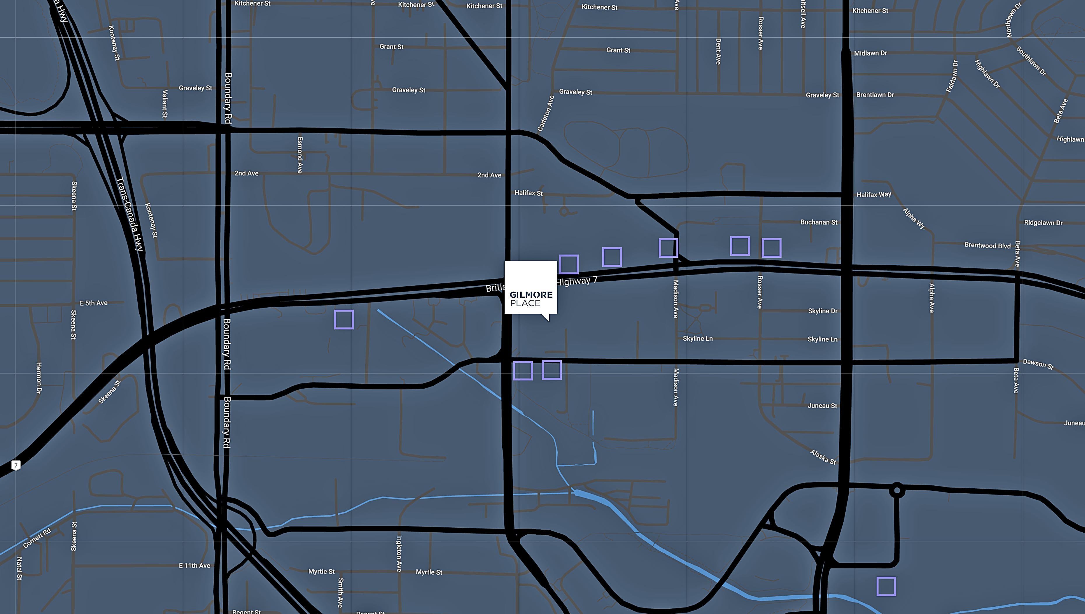 Gilmore Place location map 1