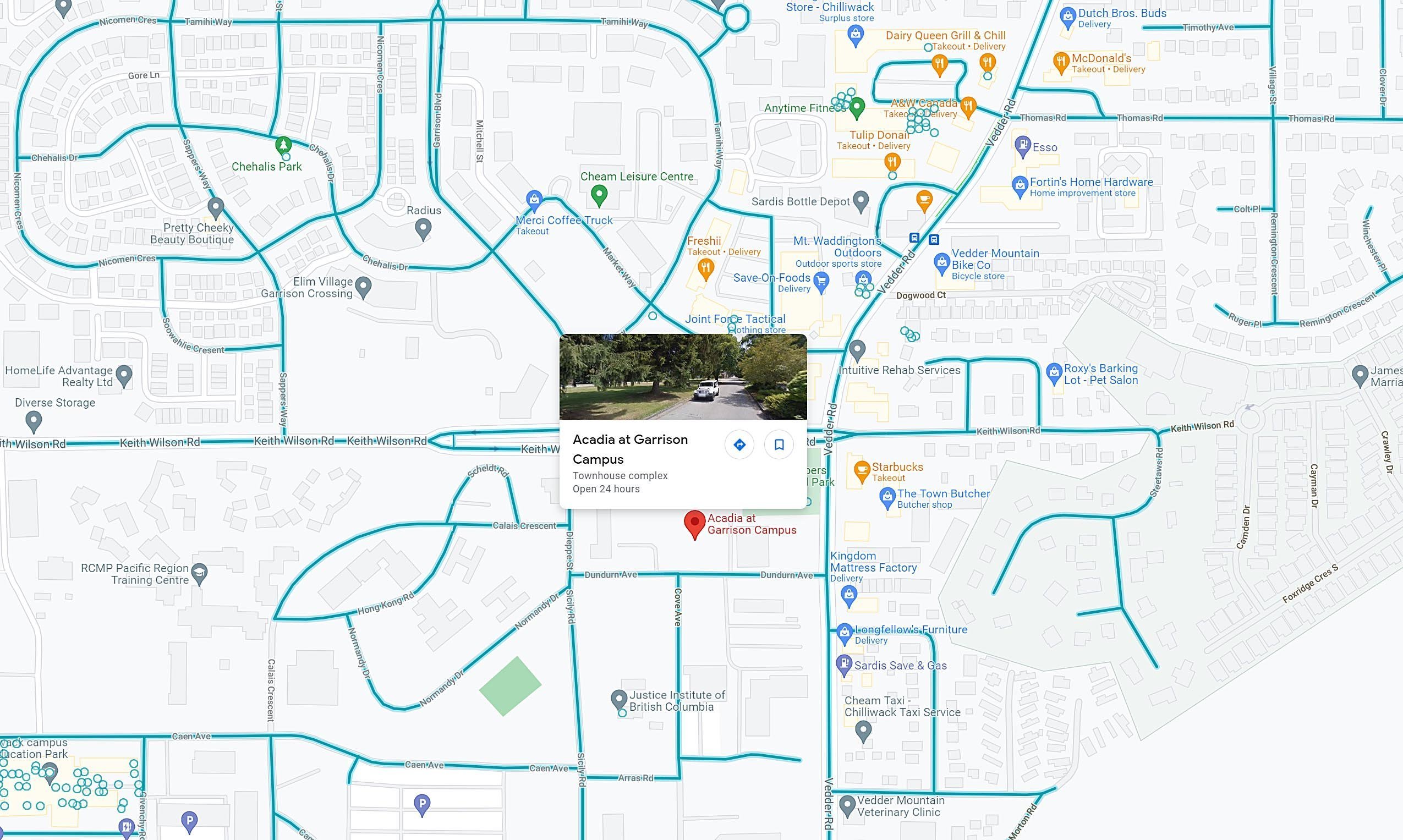 Acadia at Garrison Campus location map 2