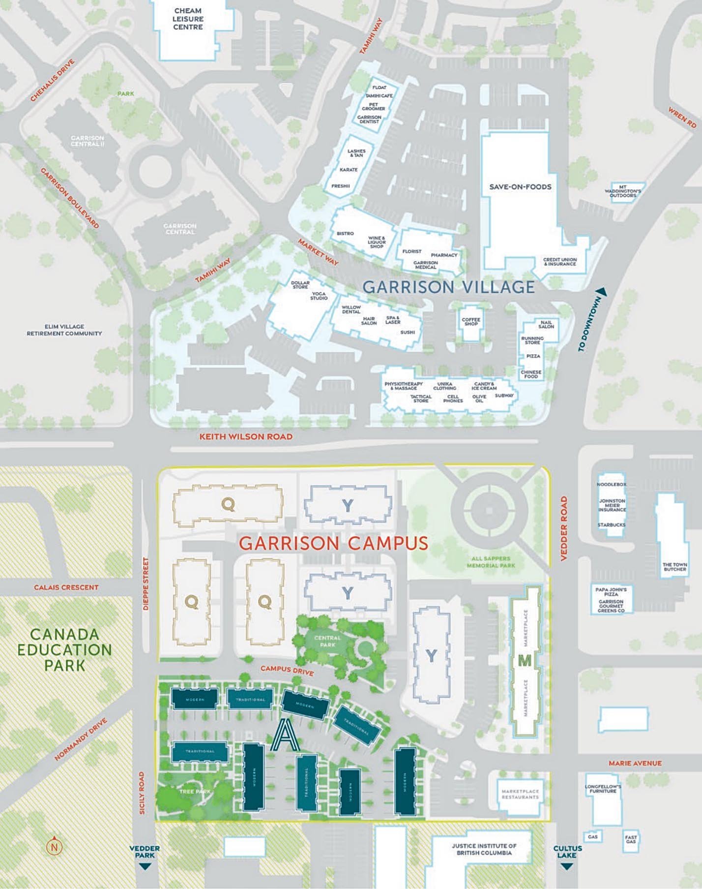 Acadia at Garrison Campus location map 4