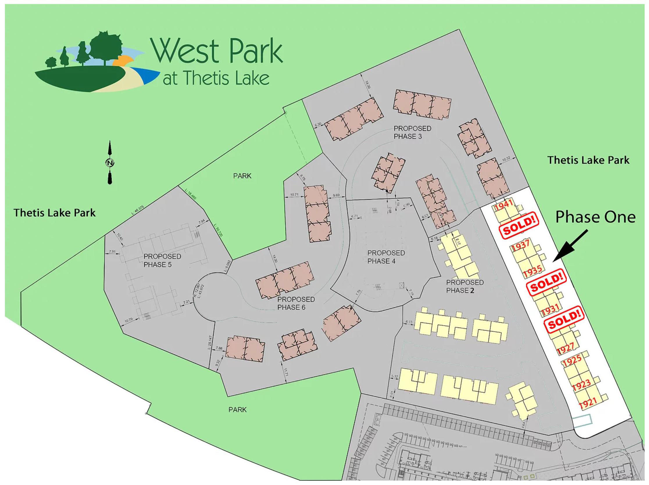 West Park at Thetis Lake - Phase 1 location map 1