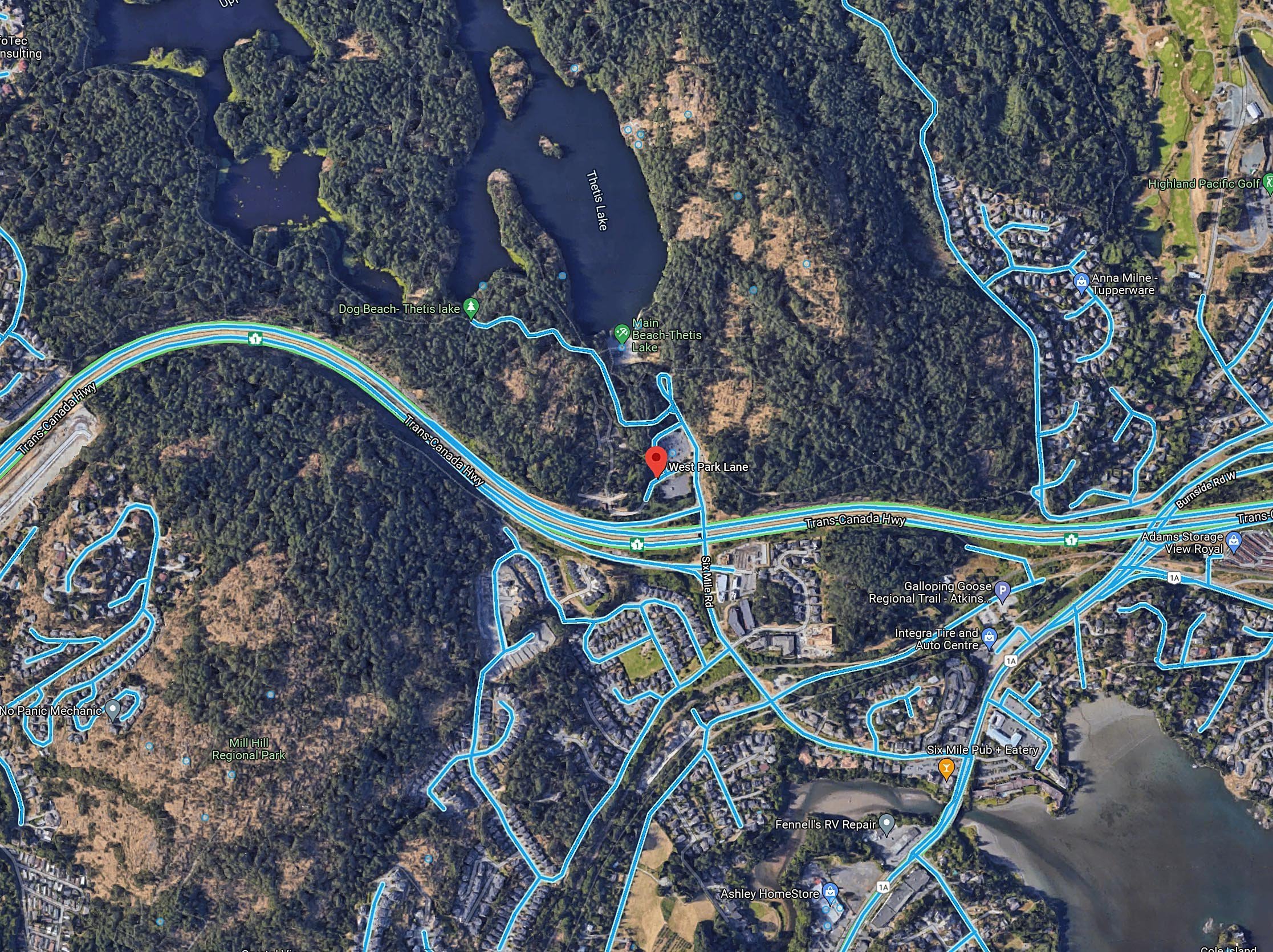 West Park at Thetis Lake - Phase 1 location map 2