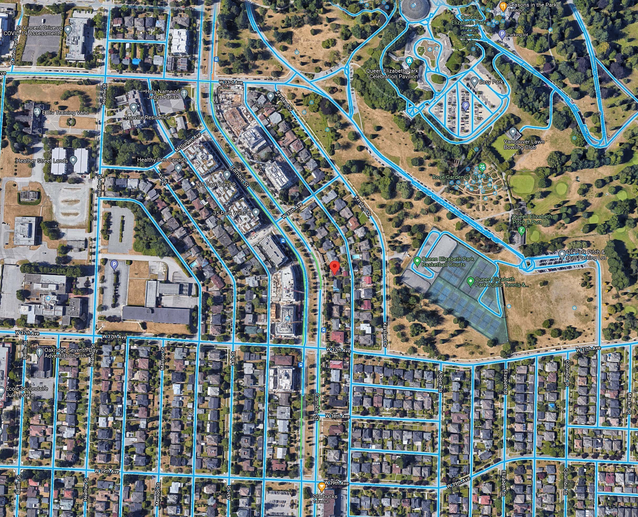 Lina at QE Park location map 2