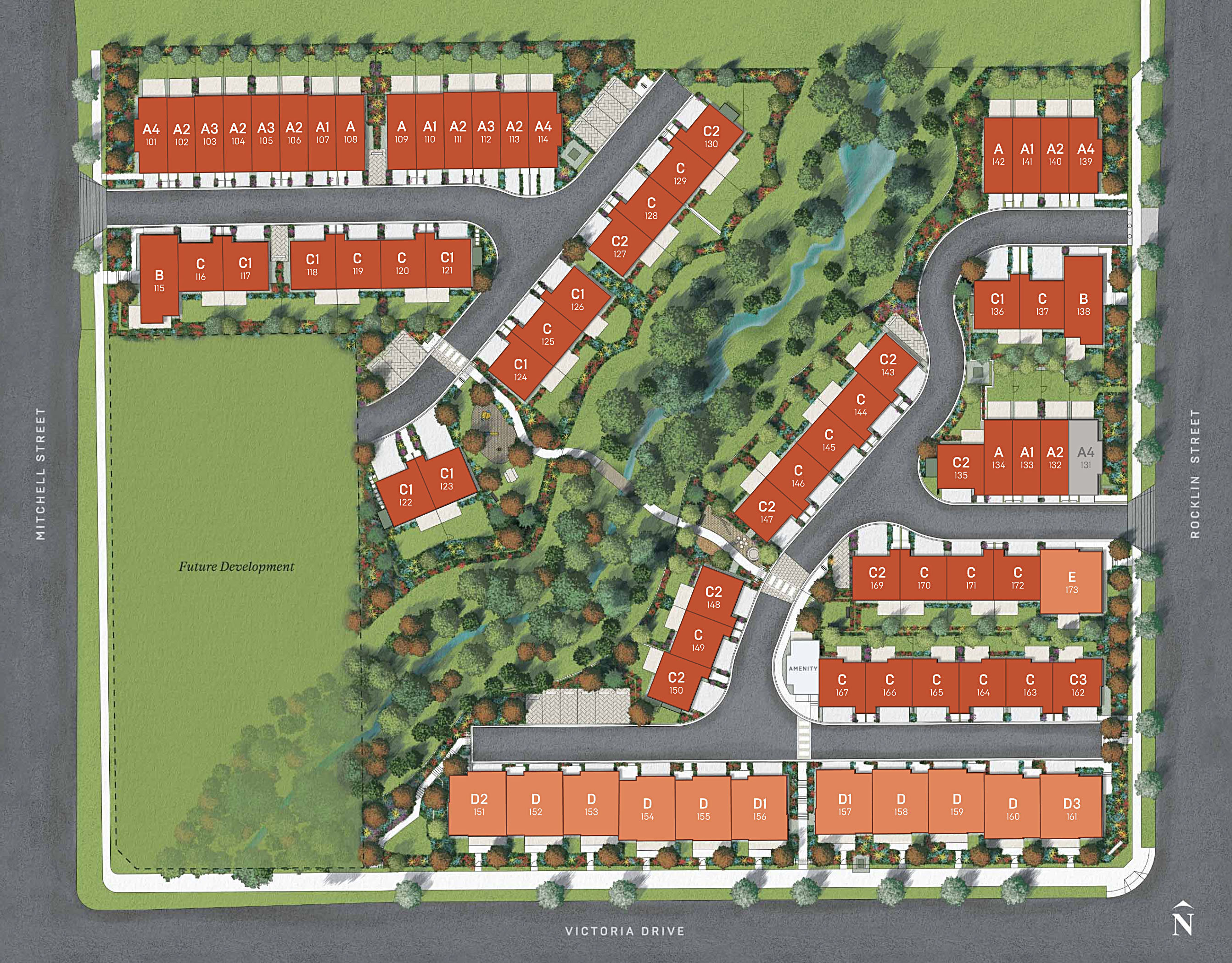 Rocklin on the Creek location map 1