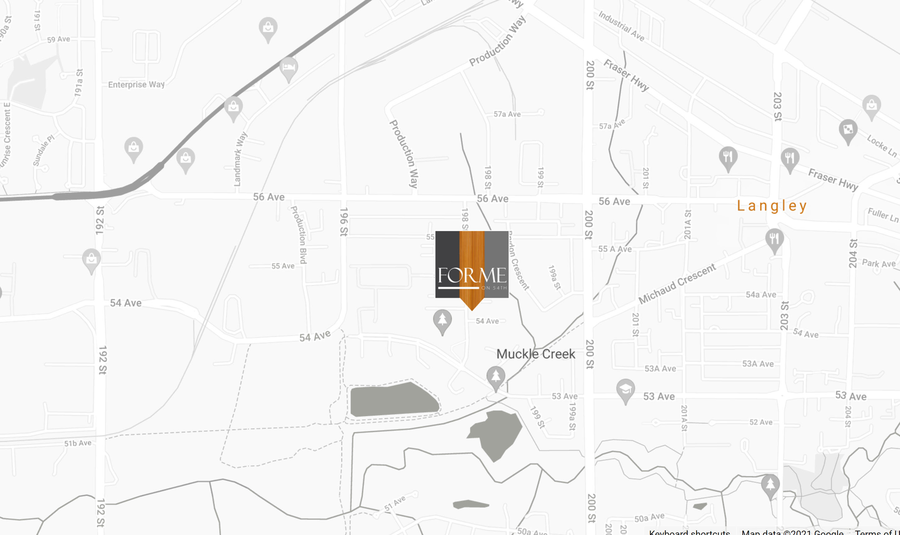 Forme on 54th location map 1