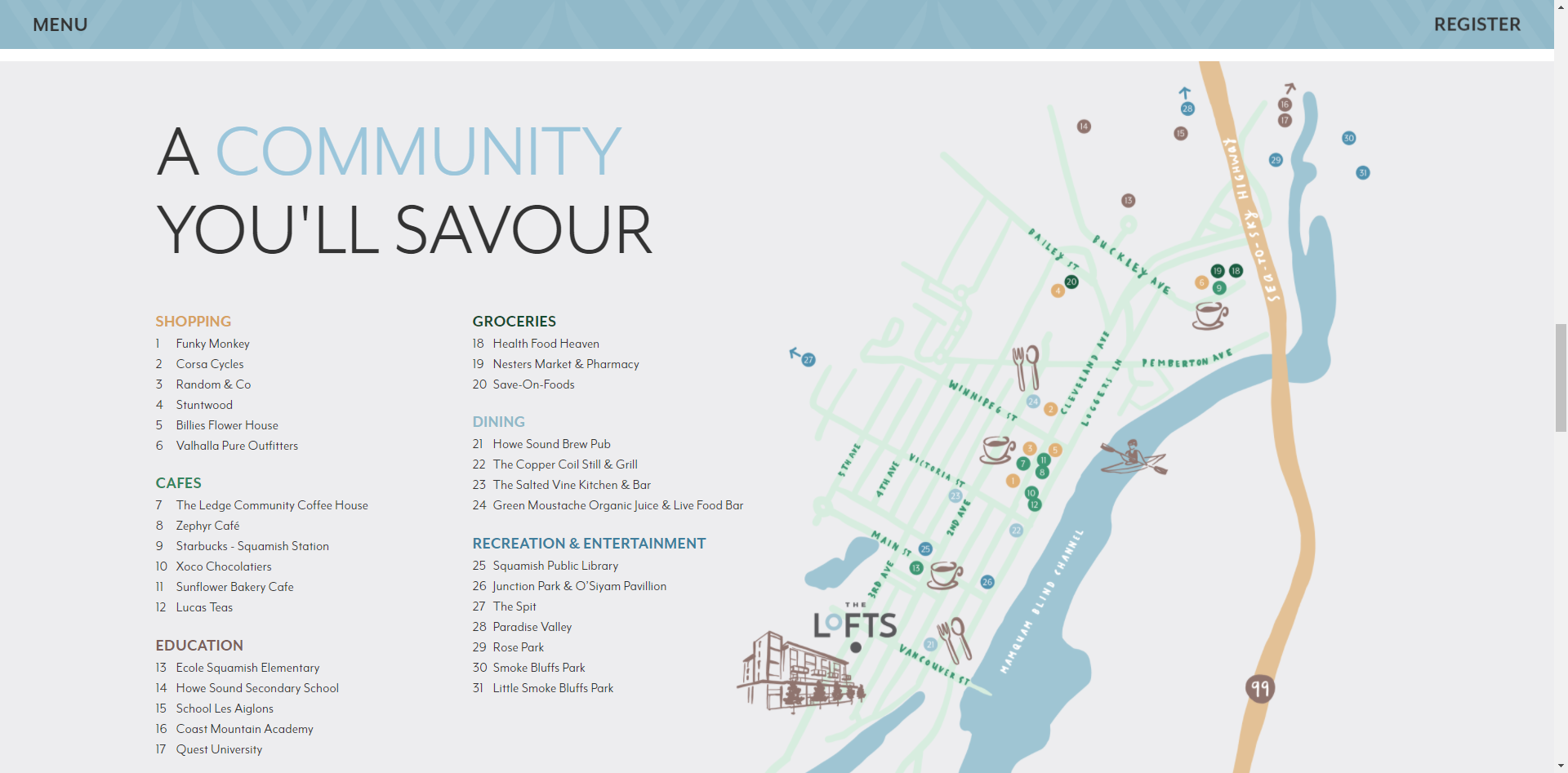 The Lofts location map 2