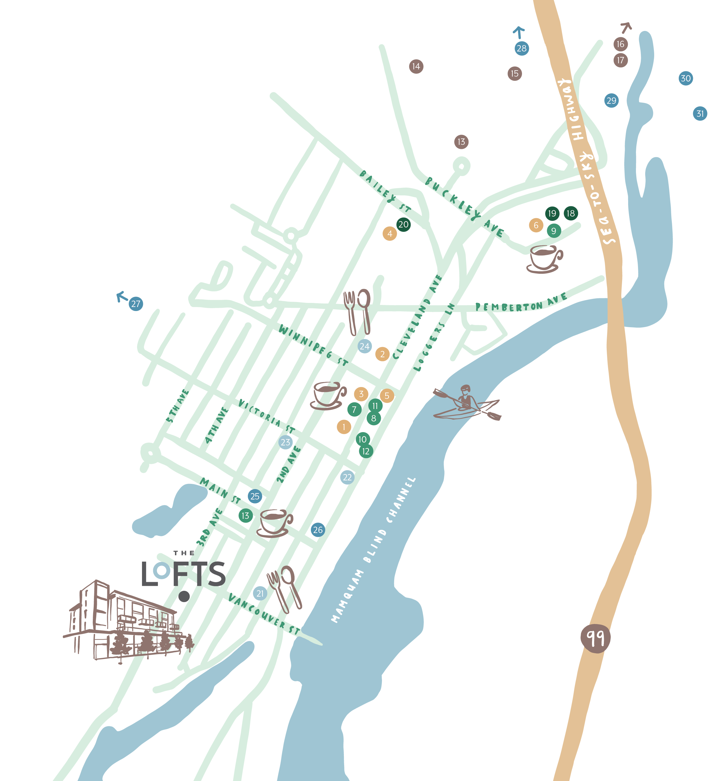 The Lofts location map 1