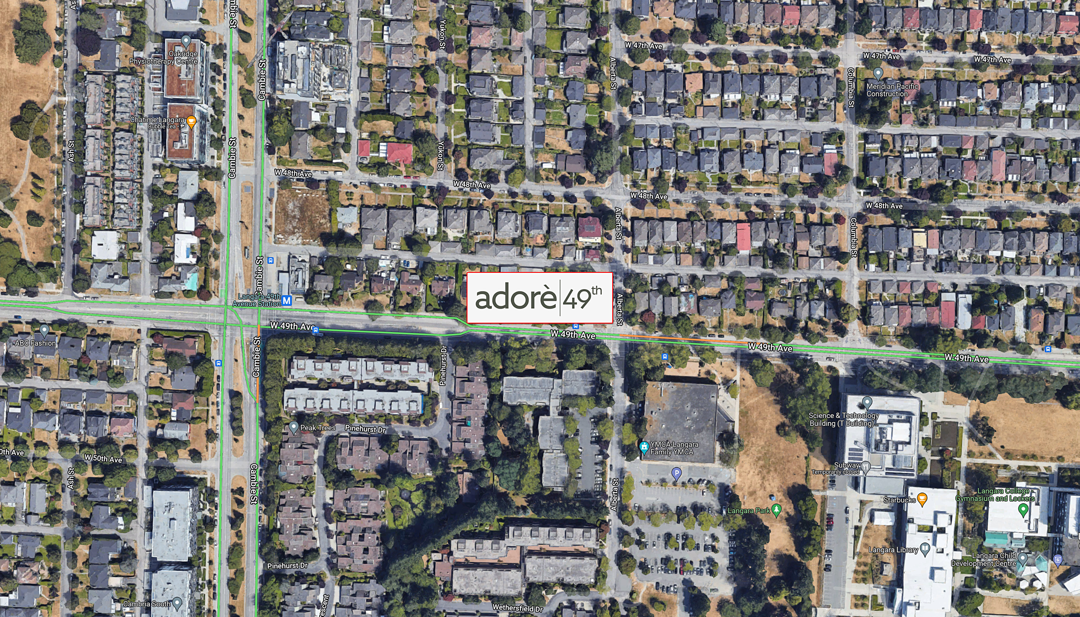 Adore 49th by Killarney location map 2