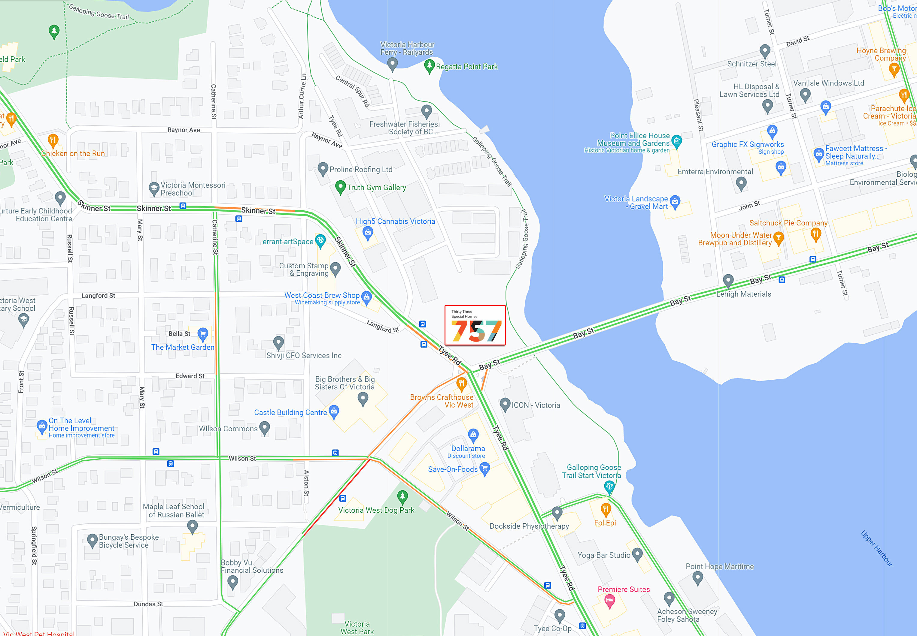 757 at The Railyards location map 2