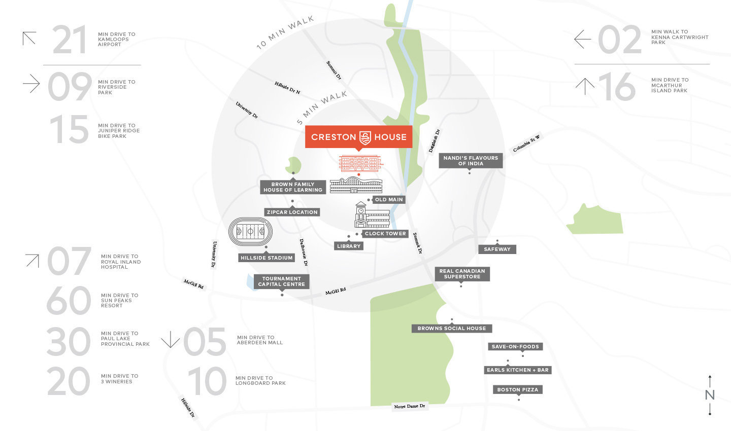 Creston House location map 1