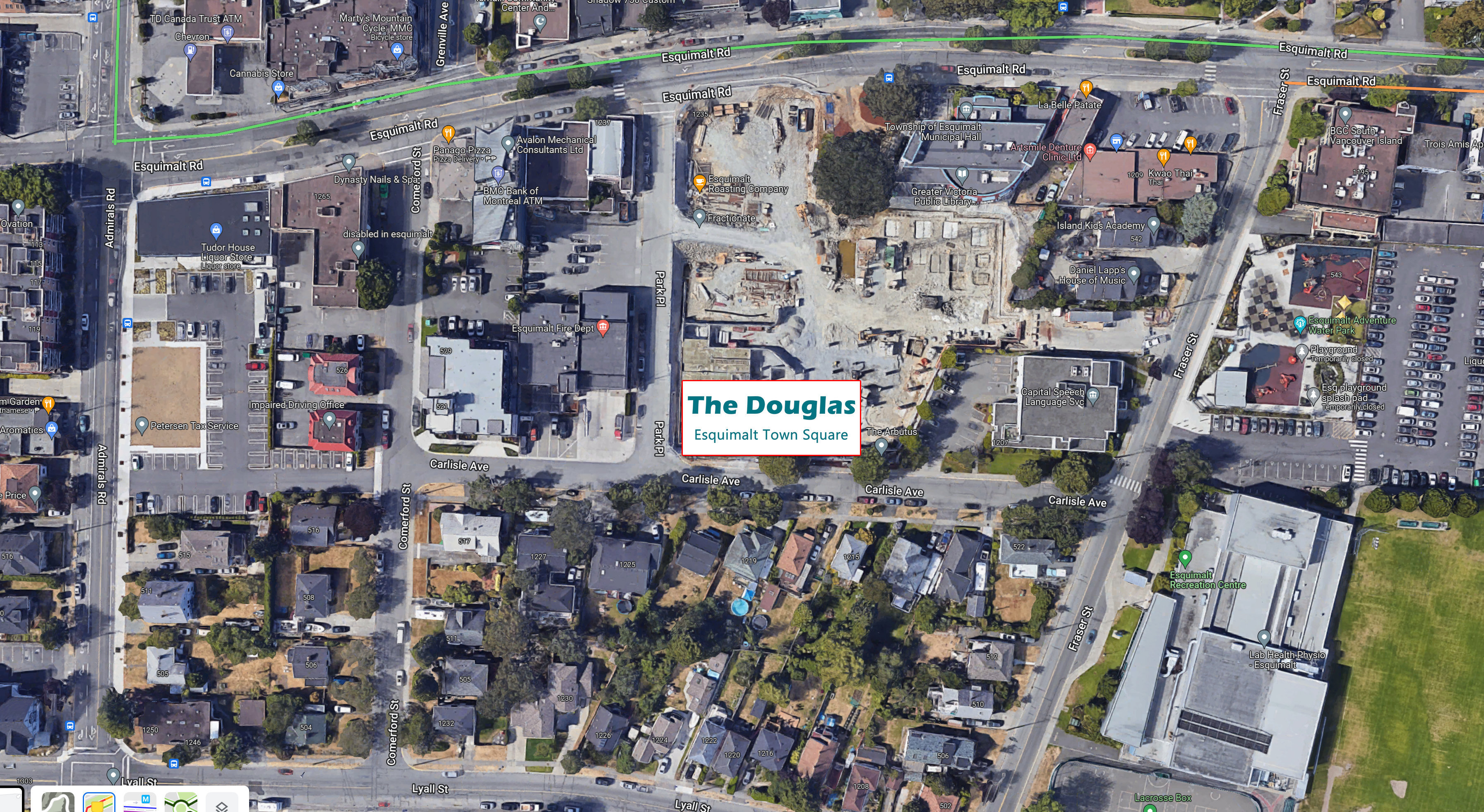 The Douglas location map 2