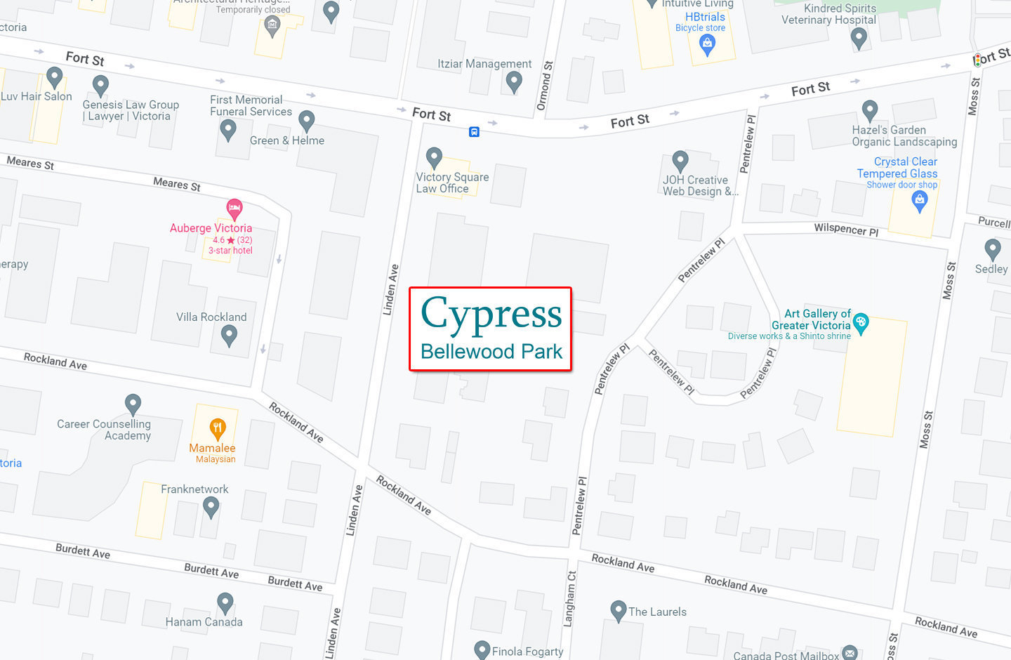 Cypress at Bellewood Park location map 2
