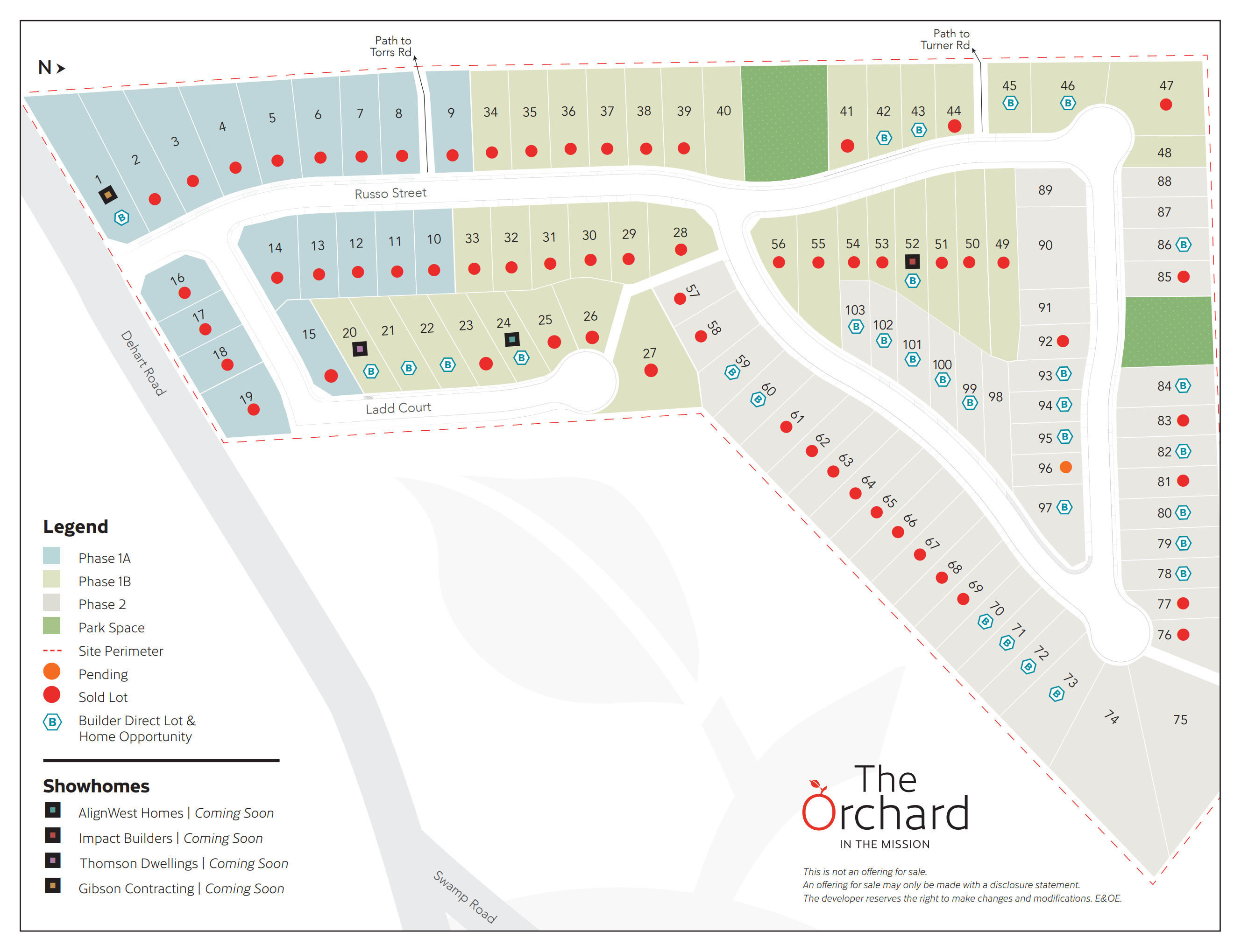 The Orchard location map 1