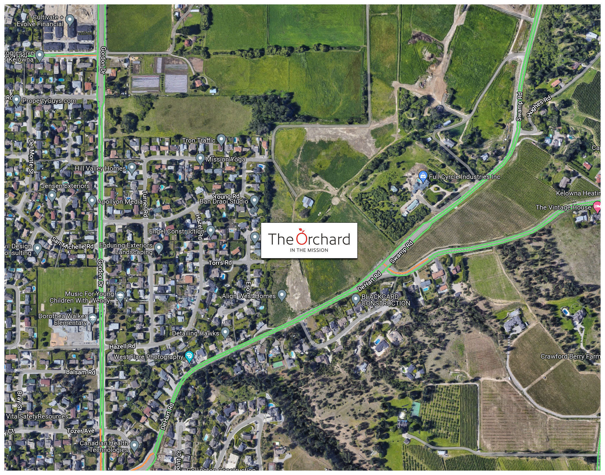 The Orchard location map 4