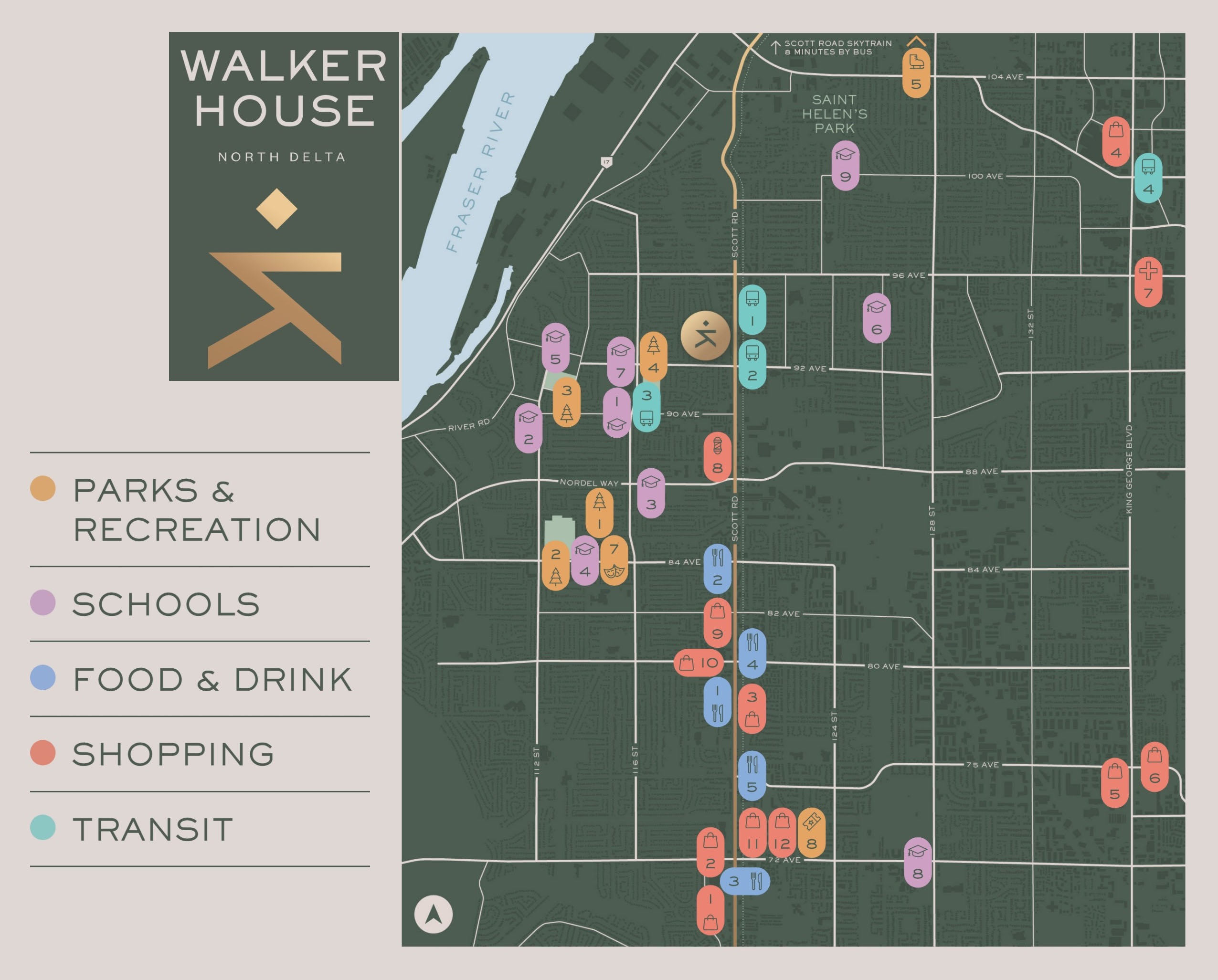 Walker House location map 1
