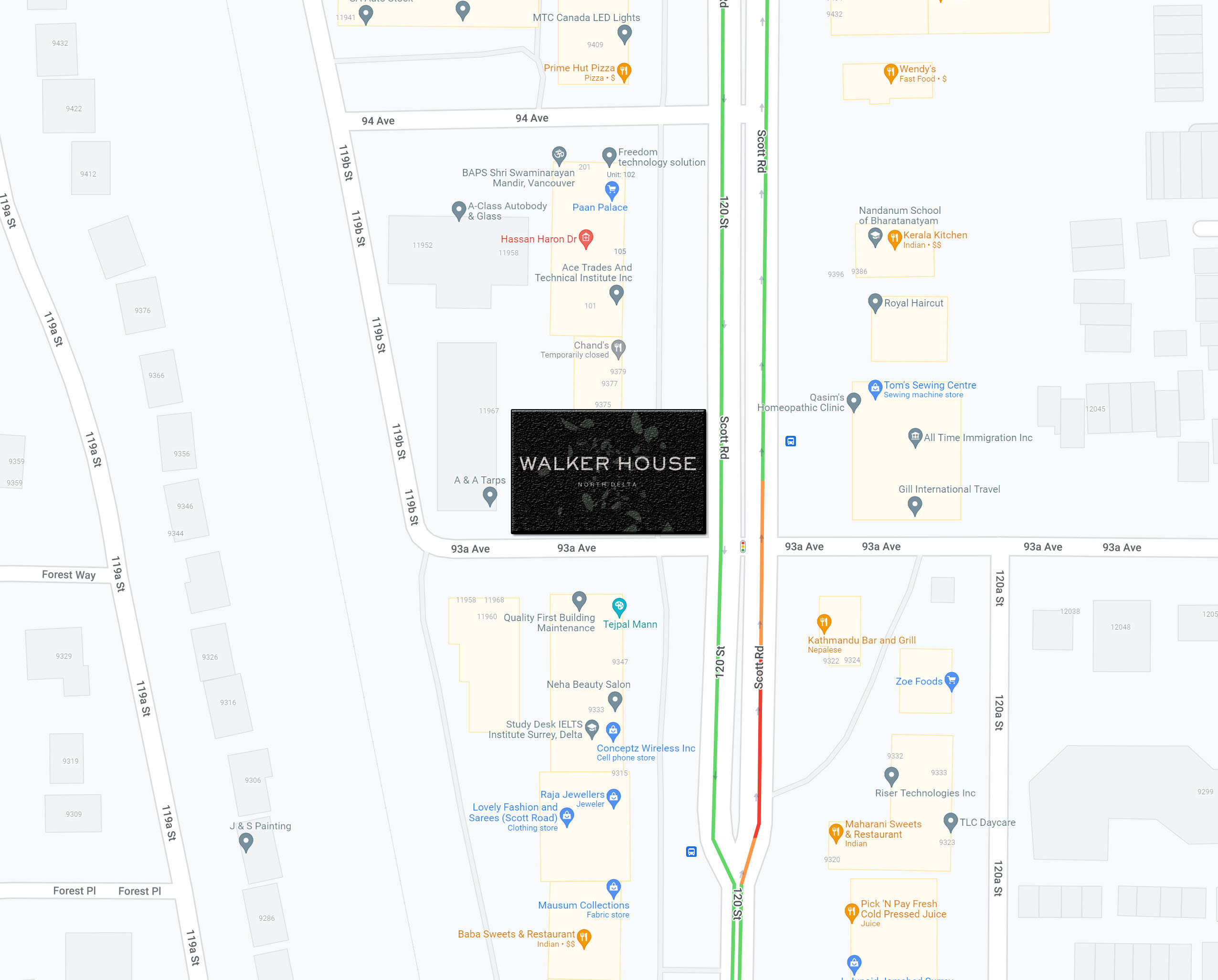 Walker House location map 2