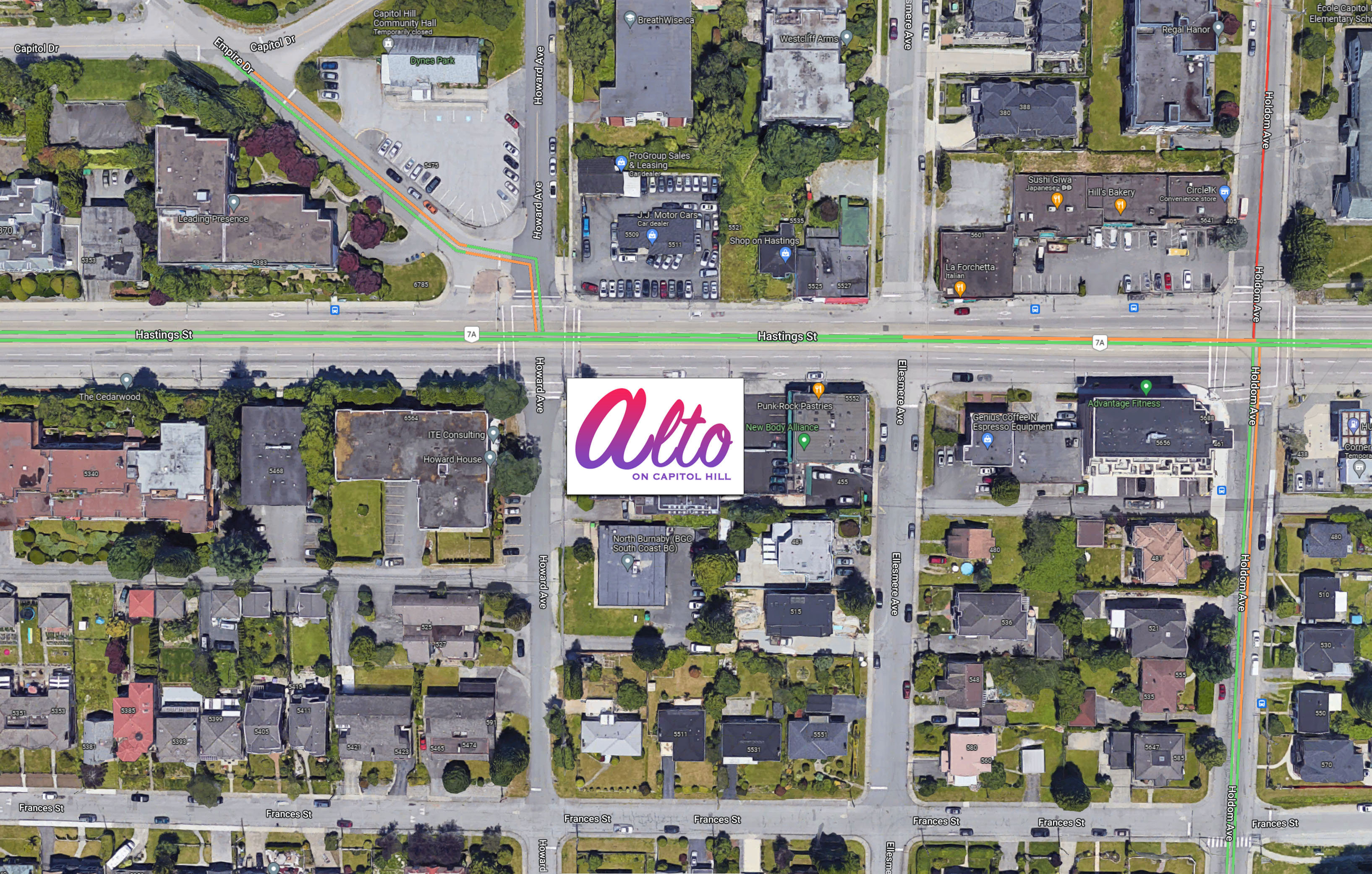 Alto on Capitol Hill location map 2