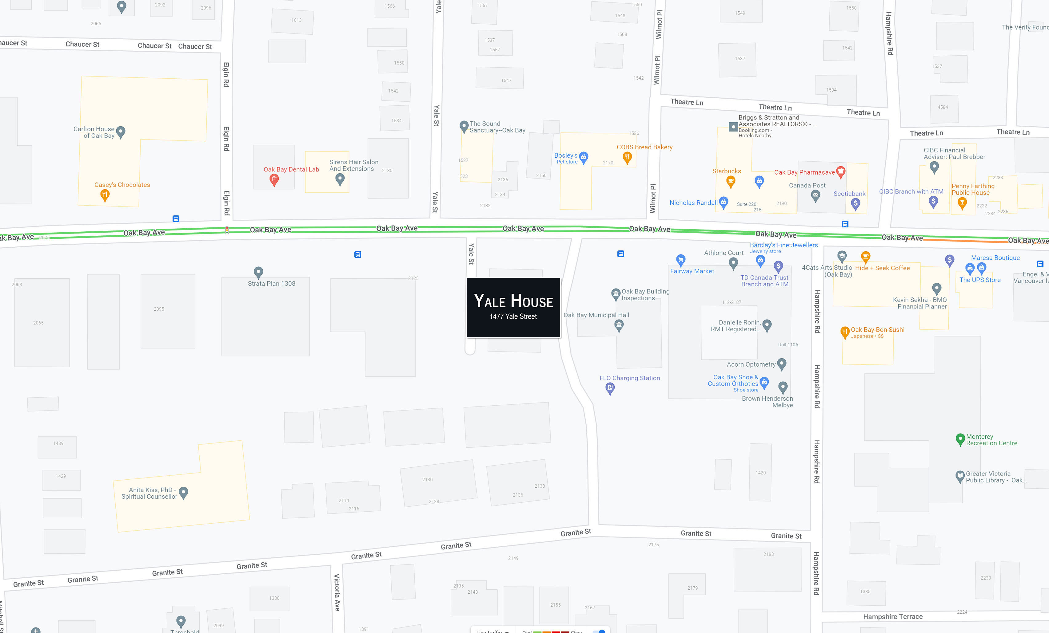 Yale House location map 2