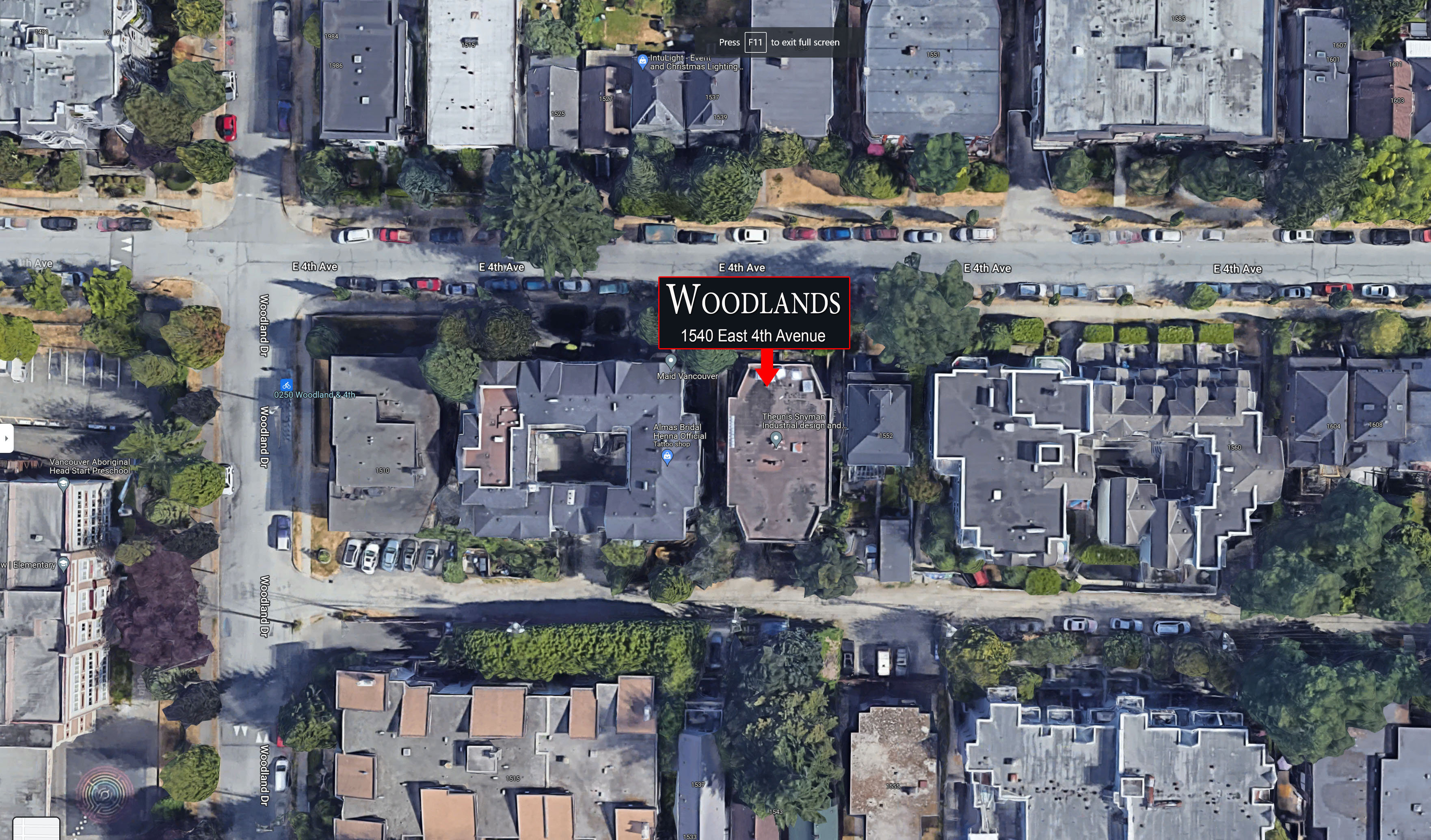 Woodlands location map 2