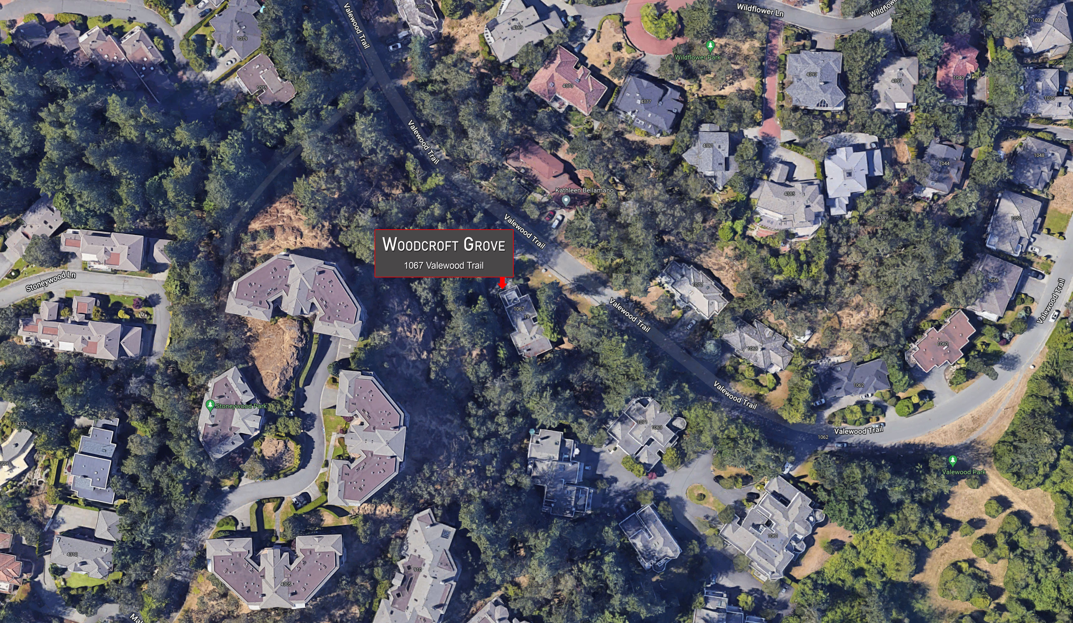Woodcroft Grove location map 1