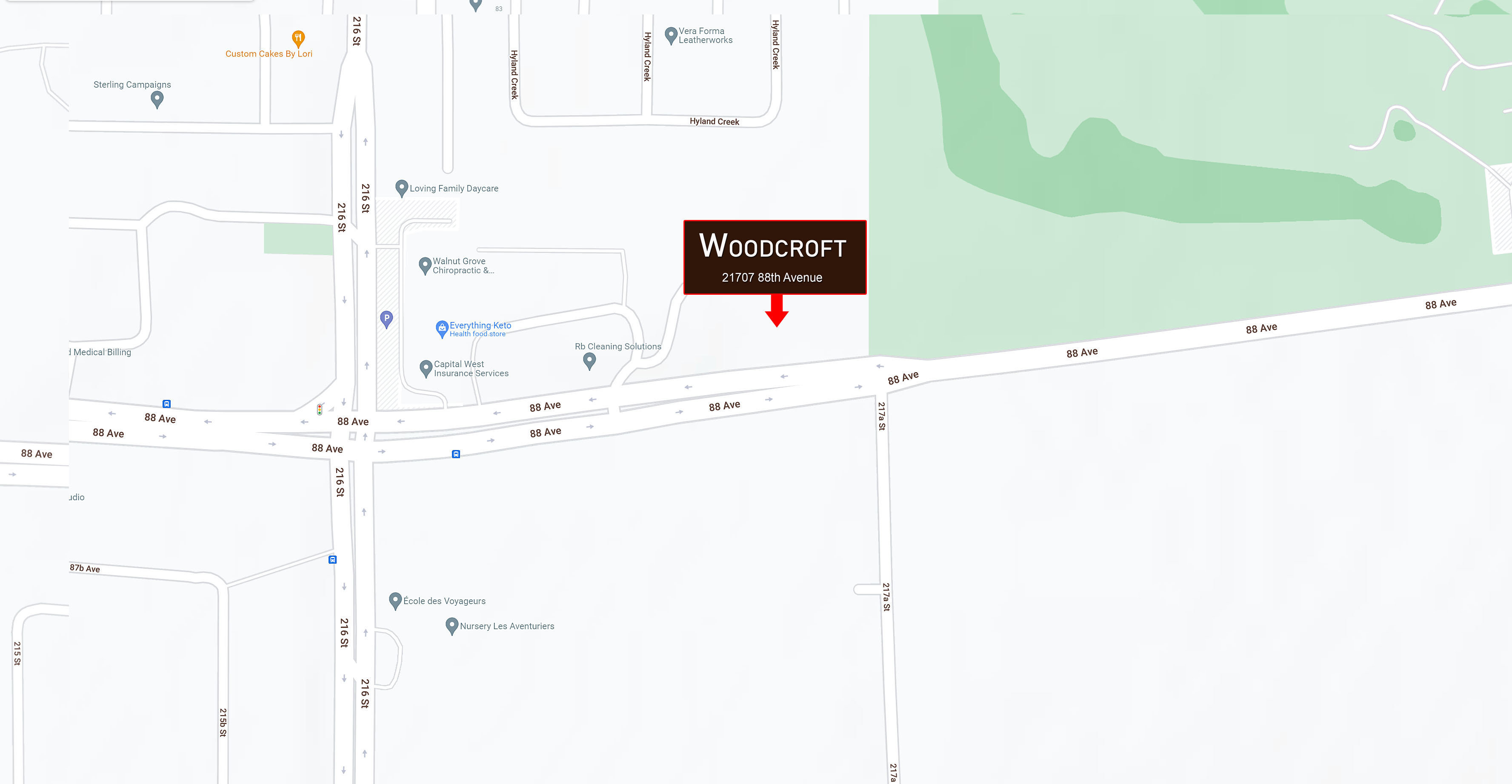 Woodcroft location map 1
