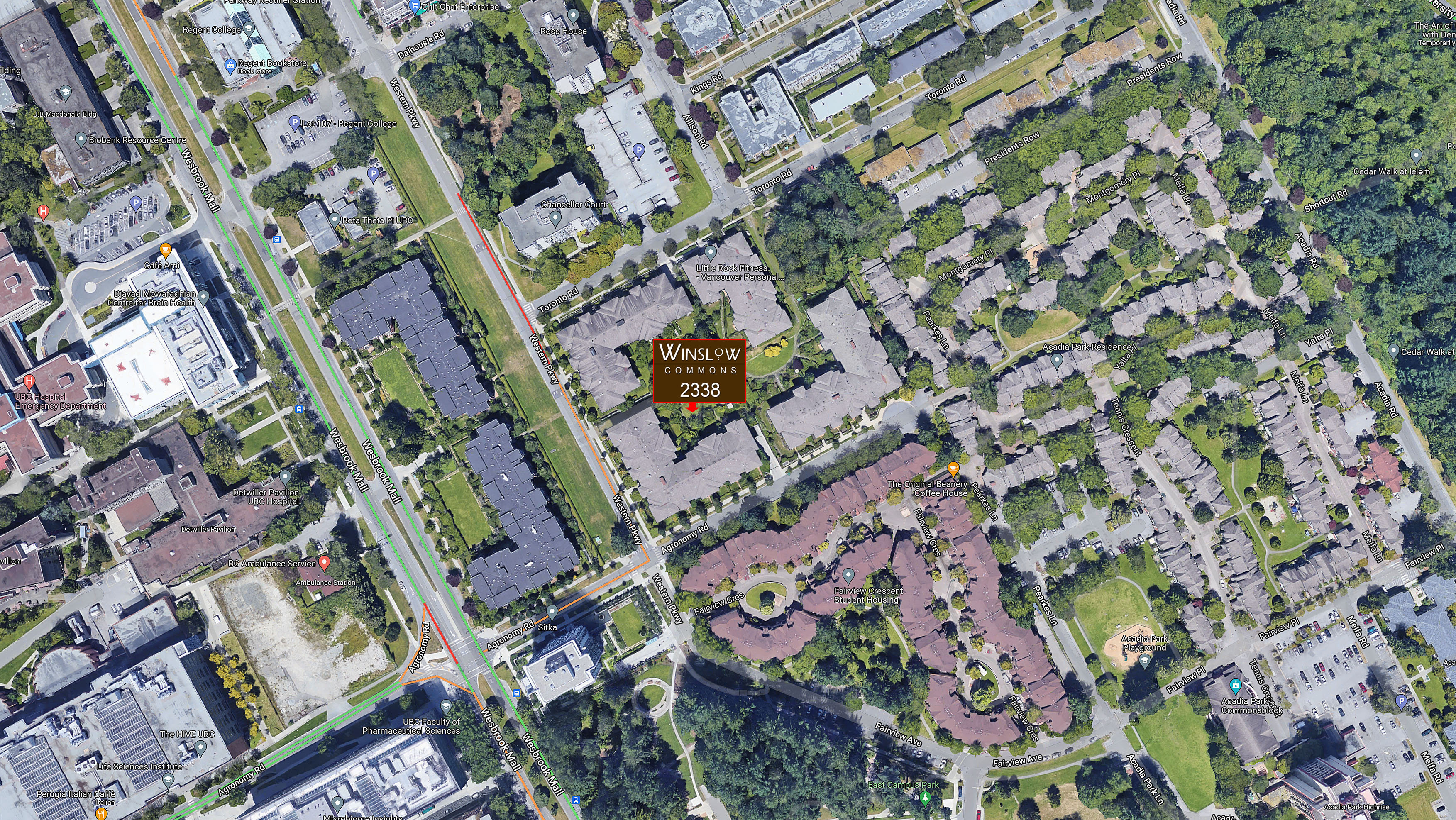 Winslow Commons location map 1