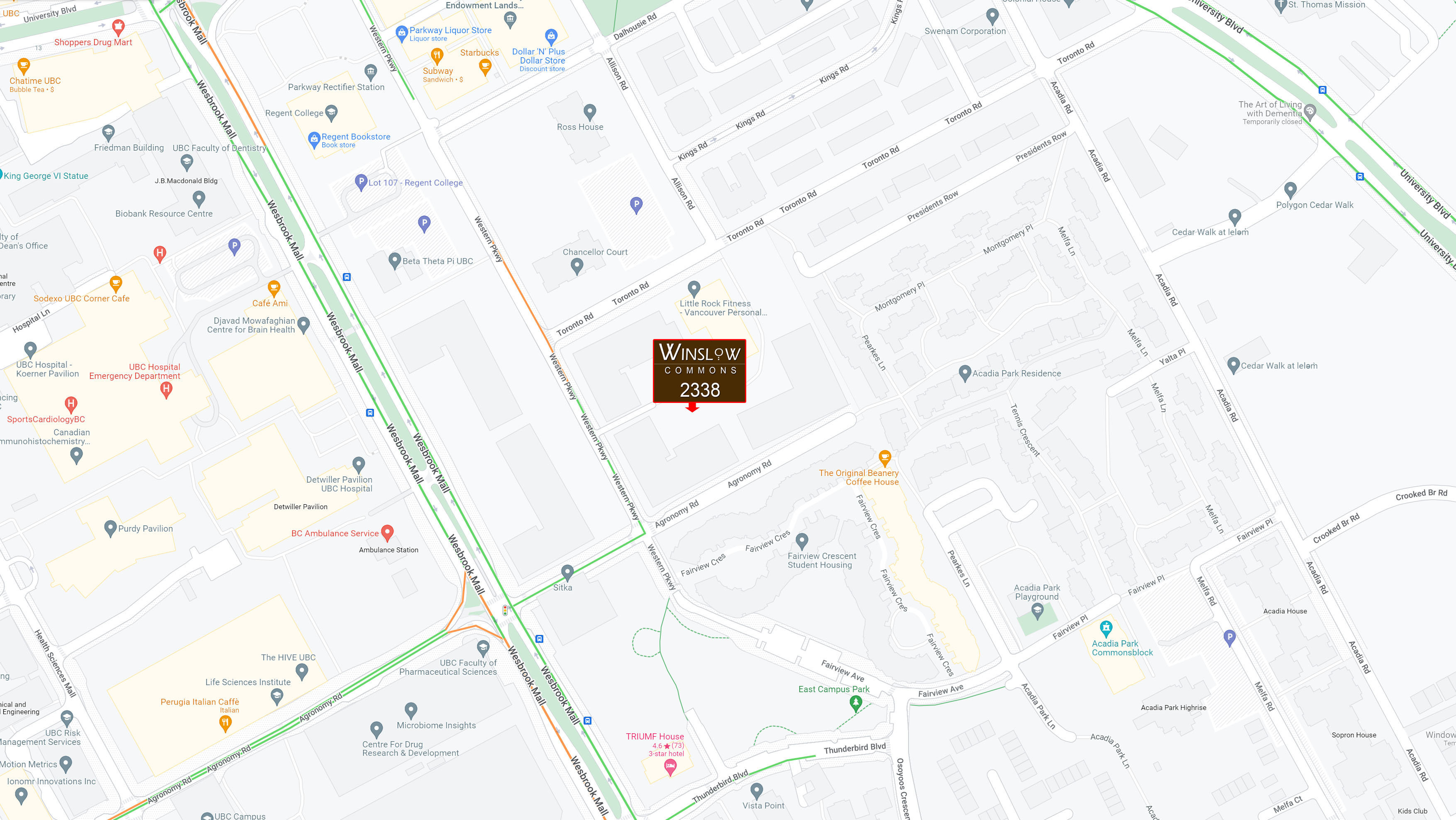 Winslow Commons location map 2