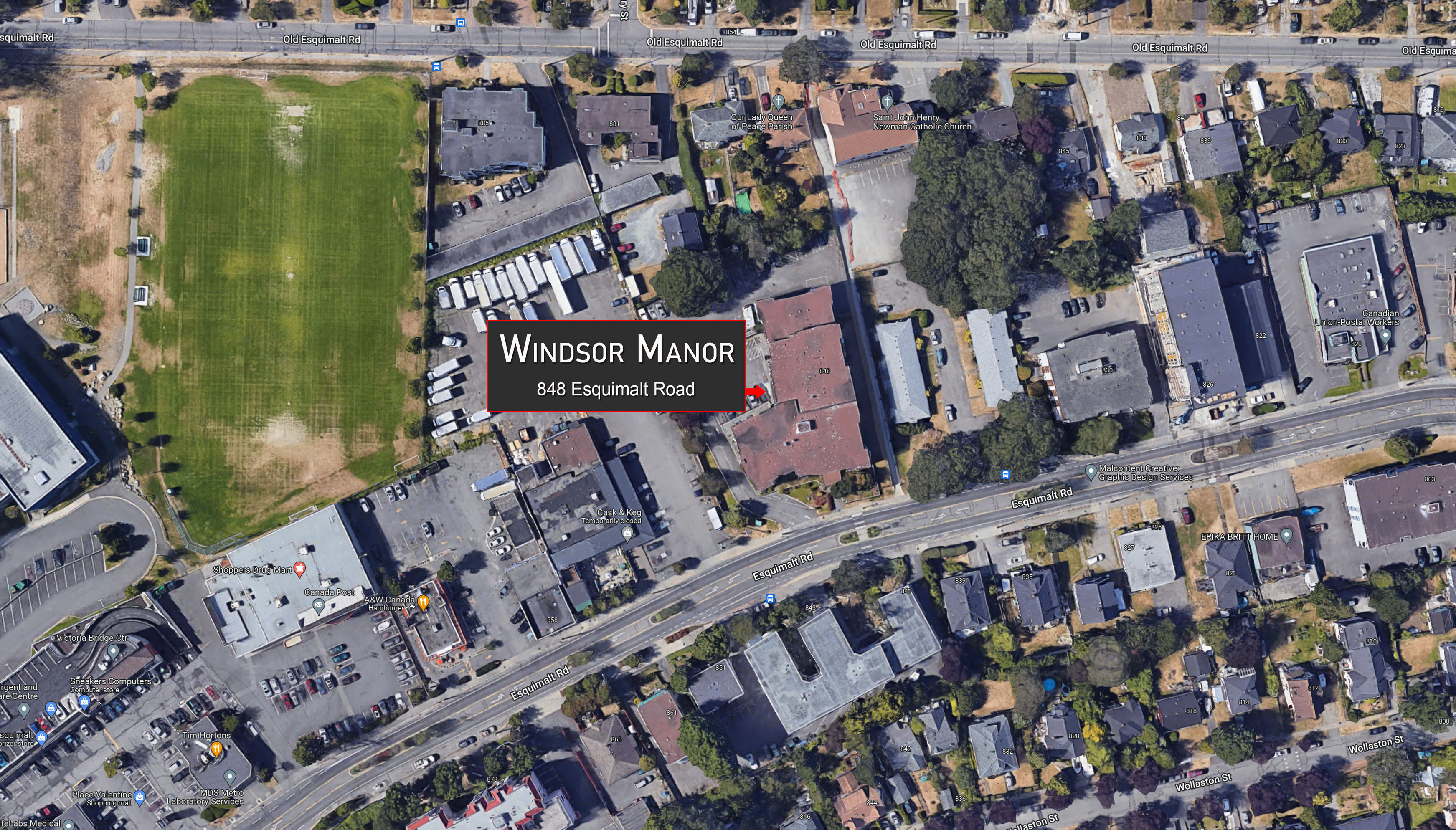 Windsor Manor location map 2
