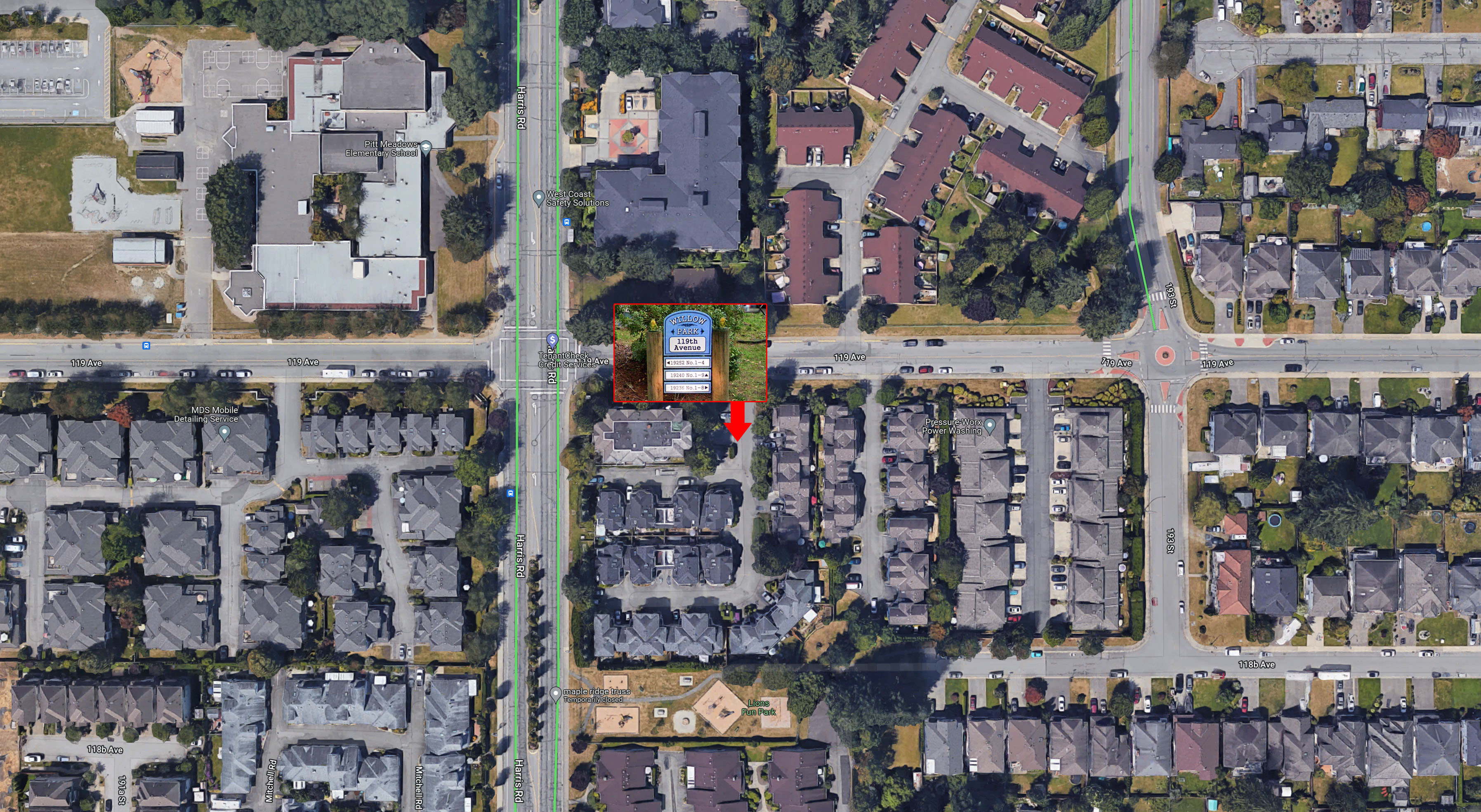Willow Park location map 1