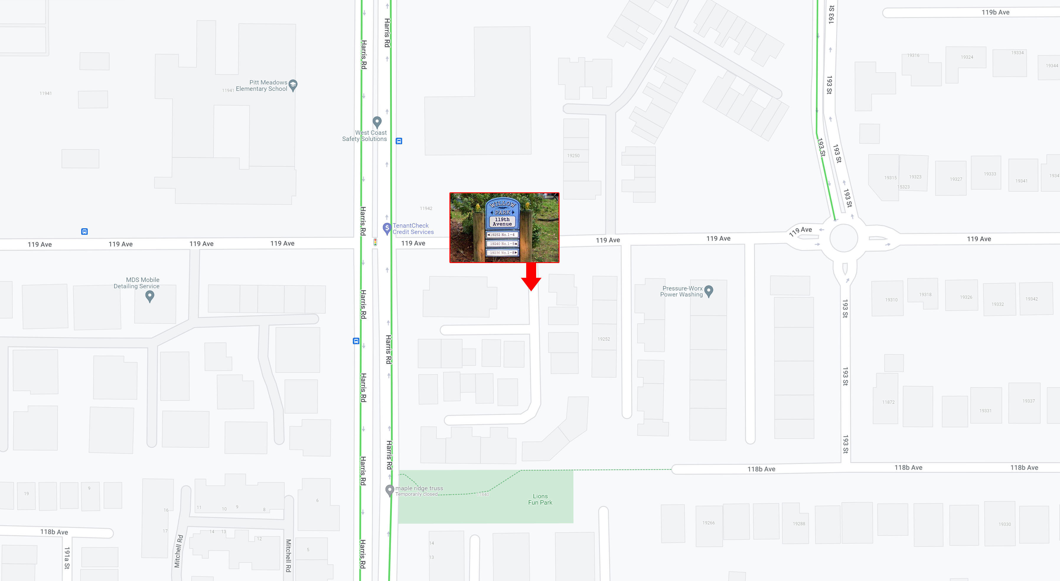 Willow Park location map 2