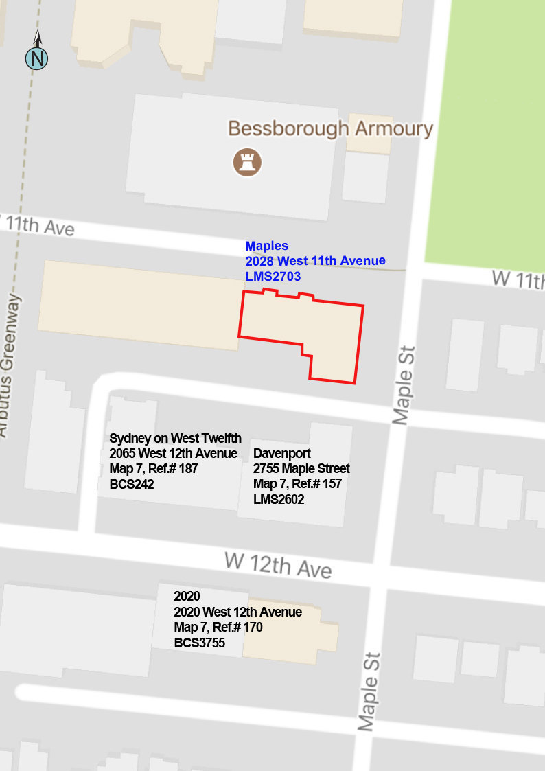 The Maples location map 1