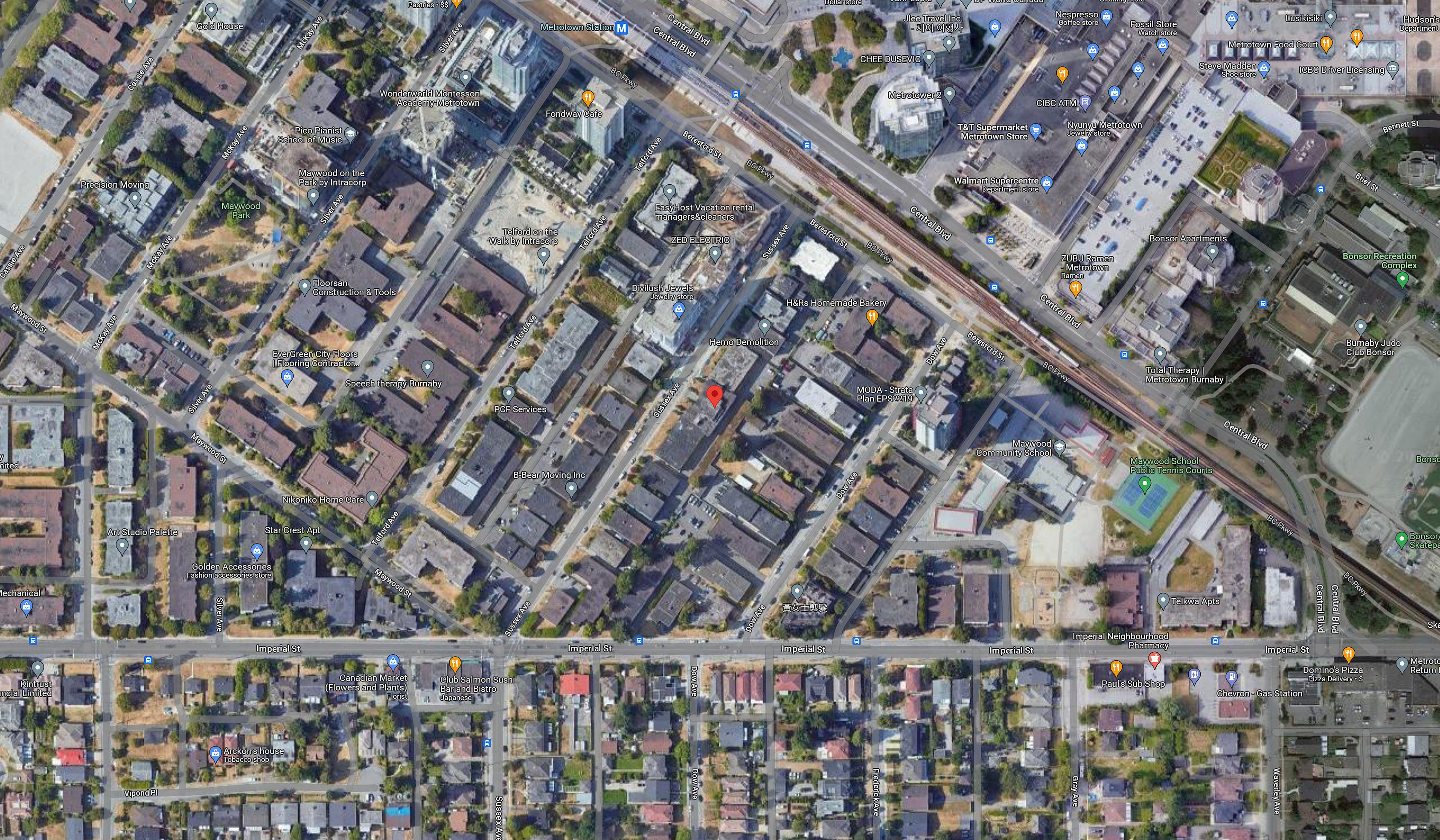 O2 Metrotown location map 2