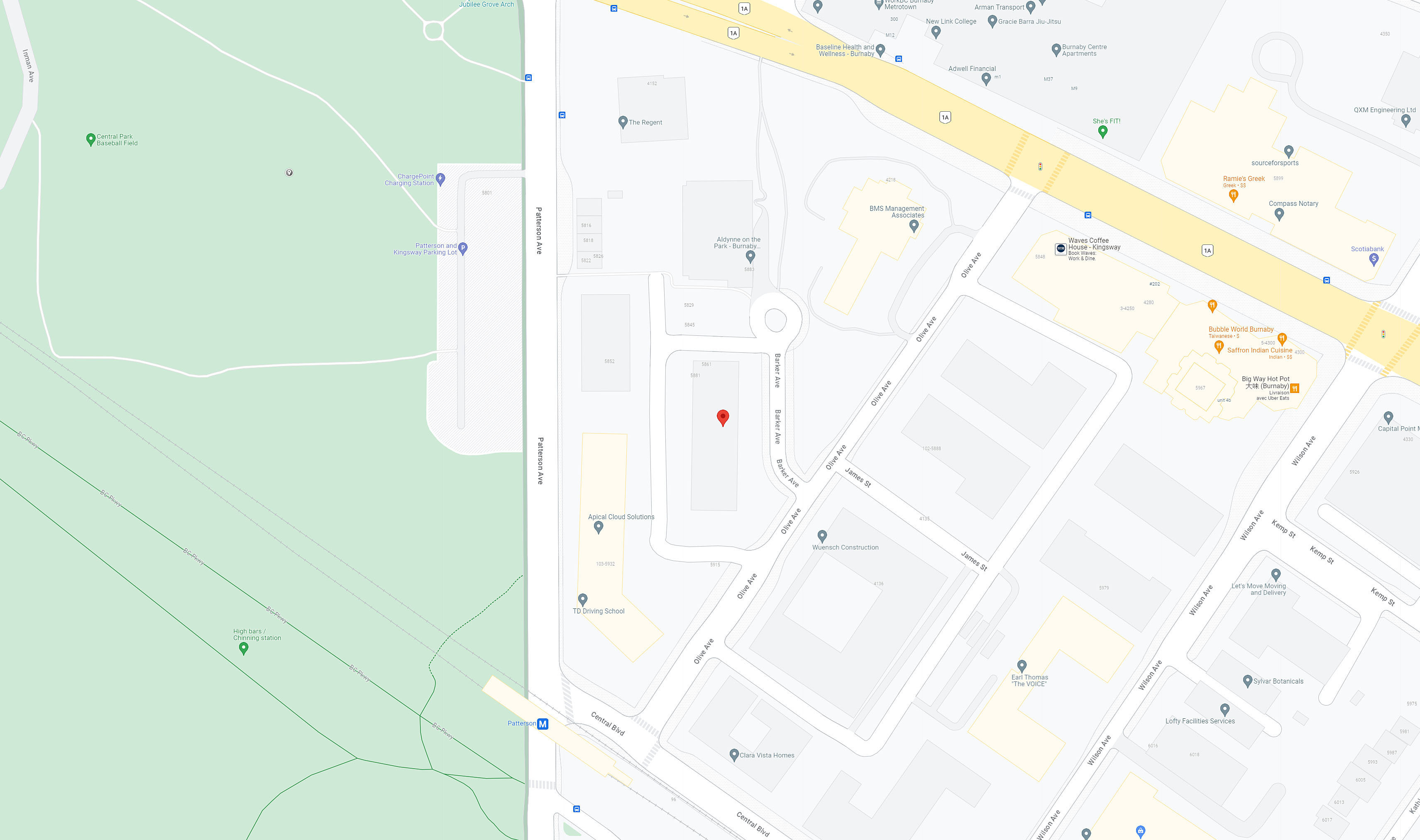 Green House by Concord Pacific location map 1