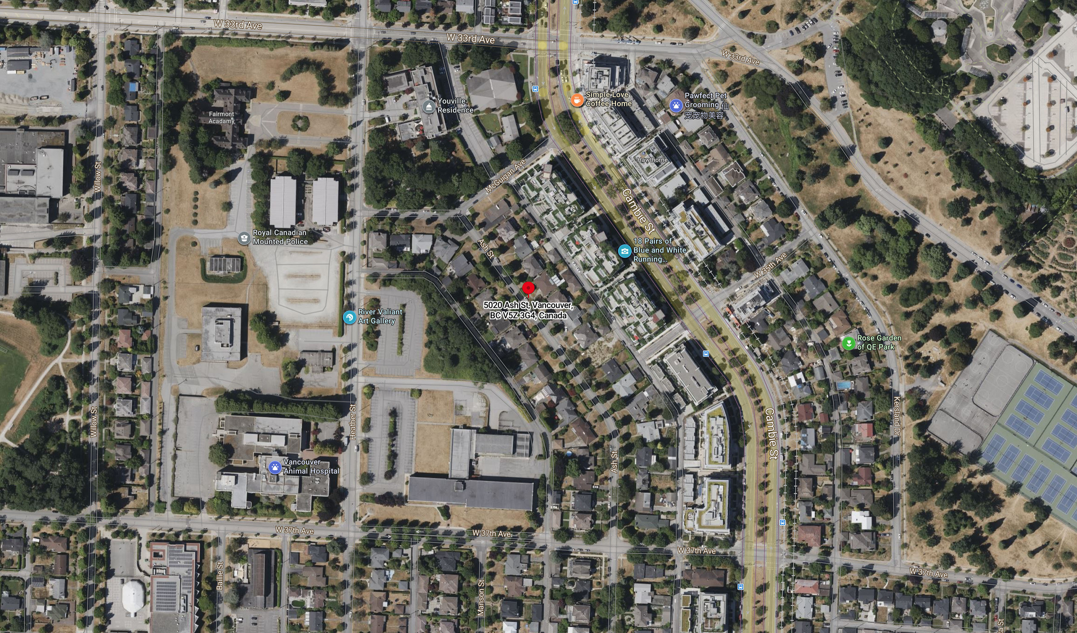 Ashleigh Oakridge location map 2