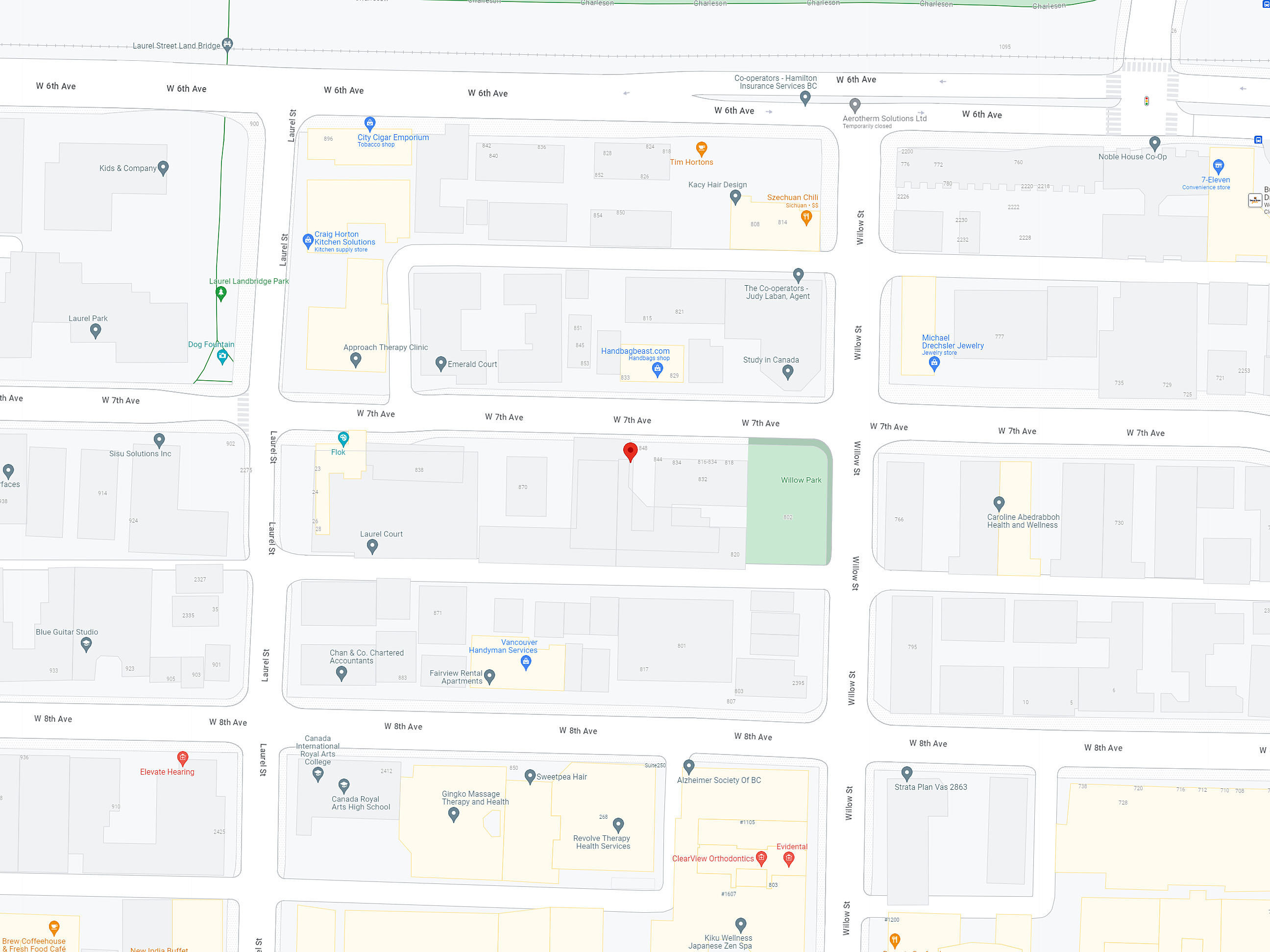 Willow Castle location map 2