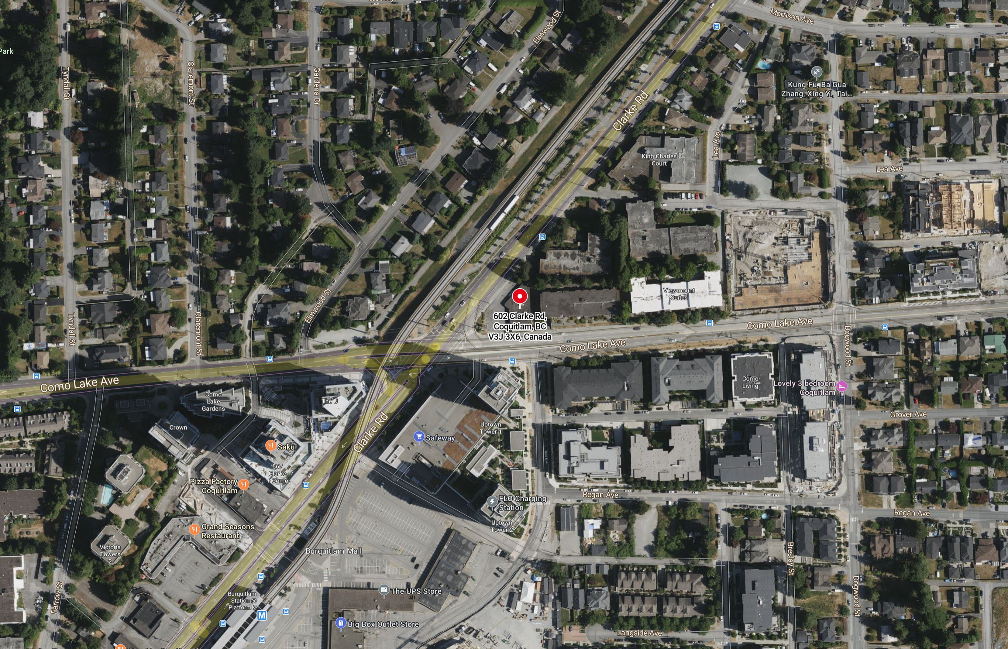 Burquitlam Park District - Phase 1 location map 2