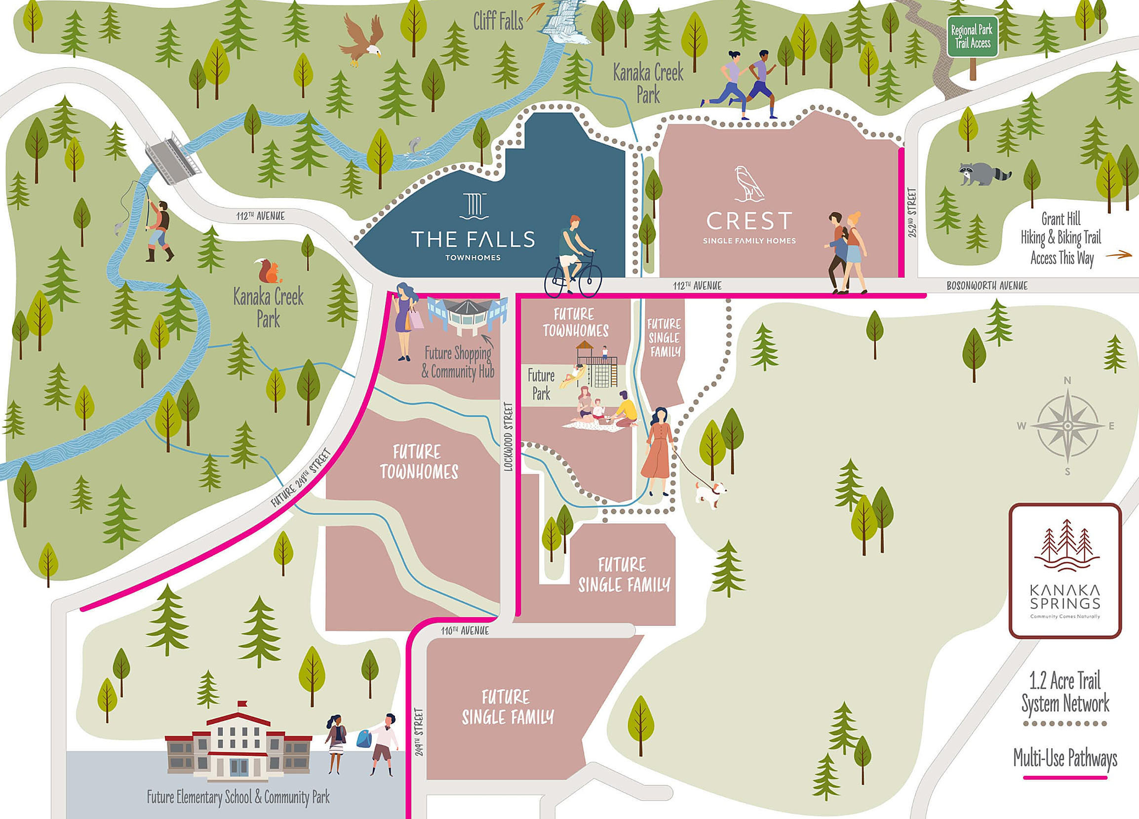 The Falls at kanaka Springs location map 1