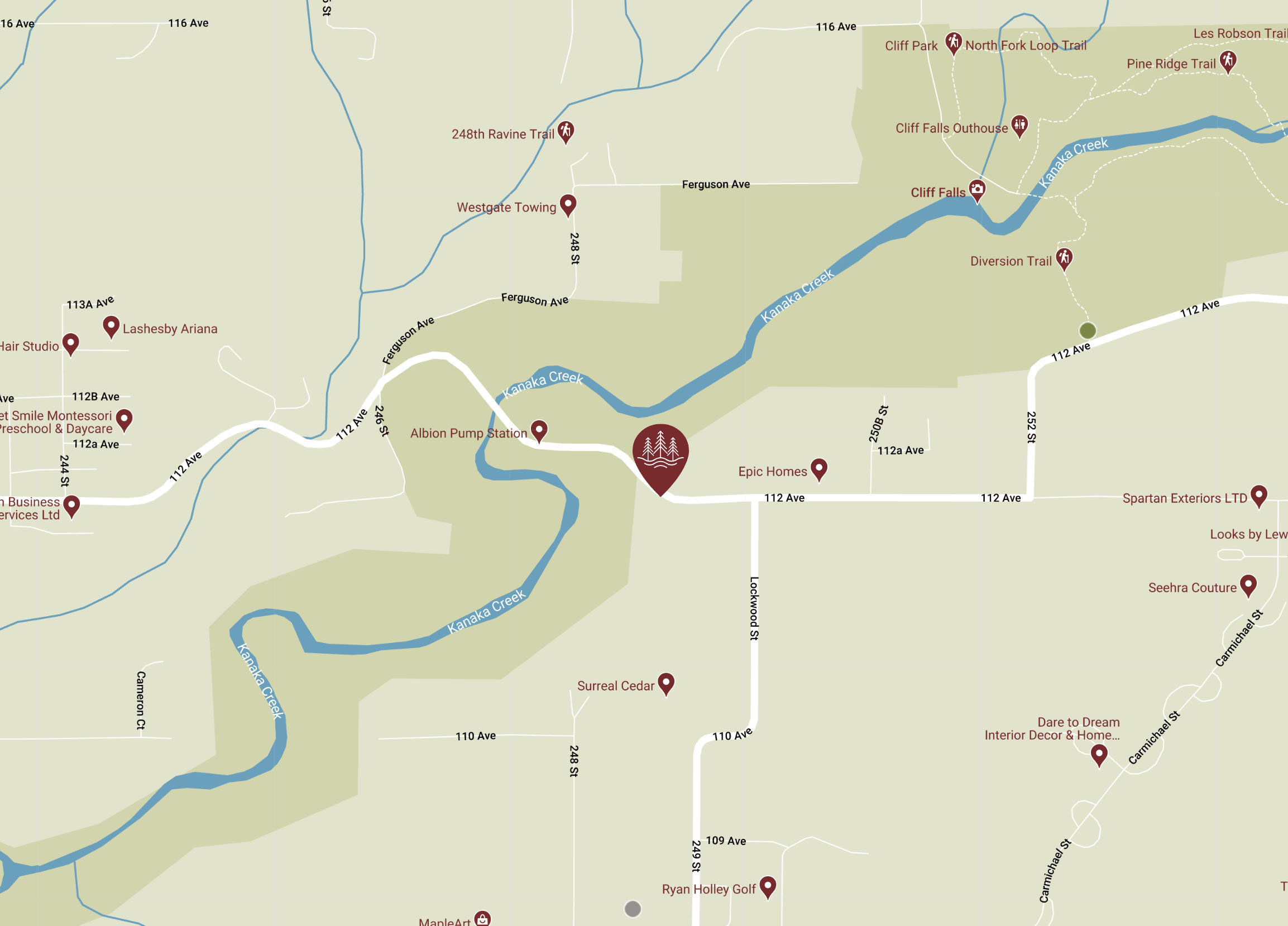 The Falls at kanaka Springs location map 2