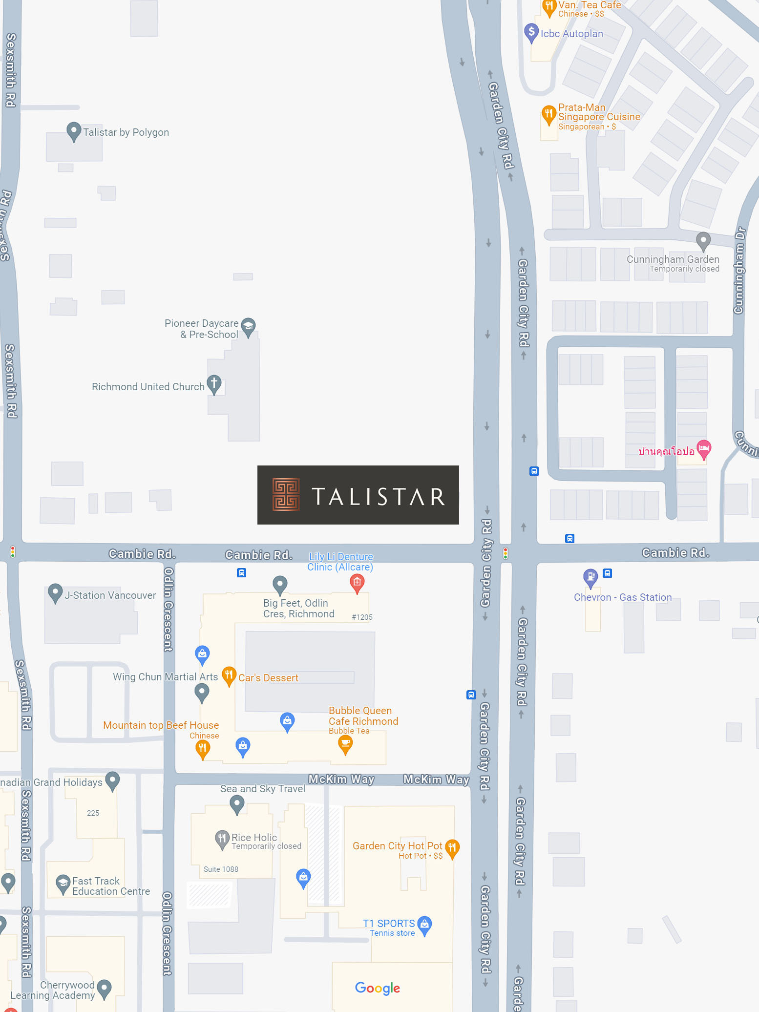 Talistar by Polygon location map 3
