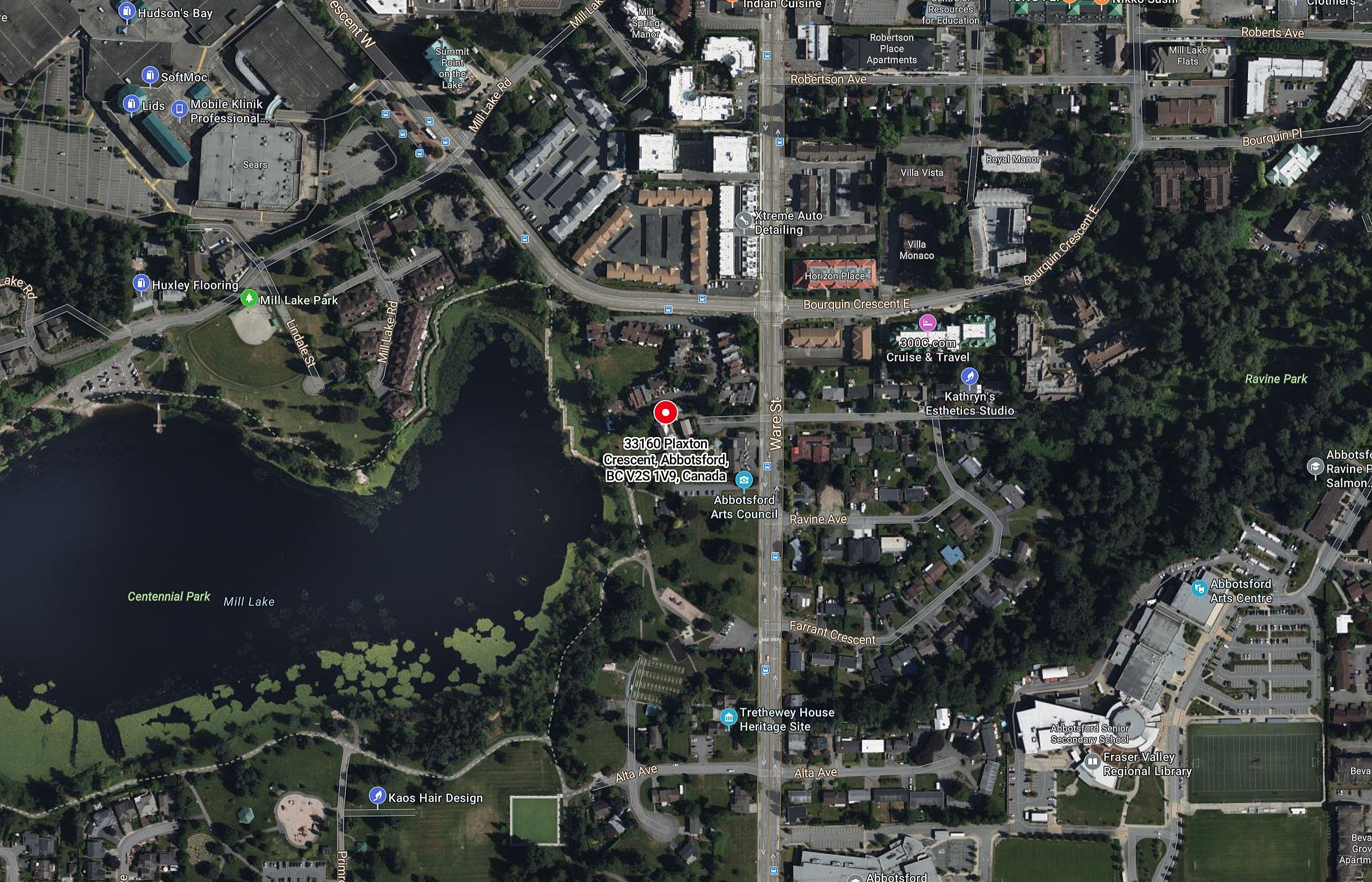 Laurel on Mill Lake location map 2