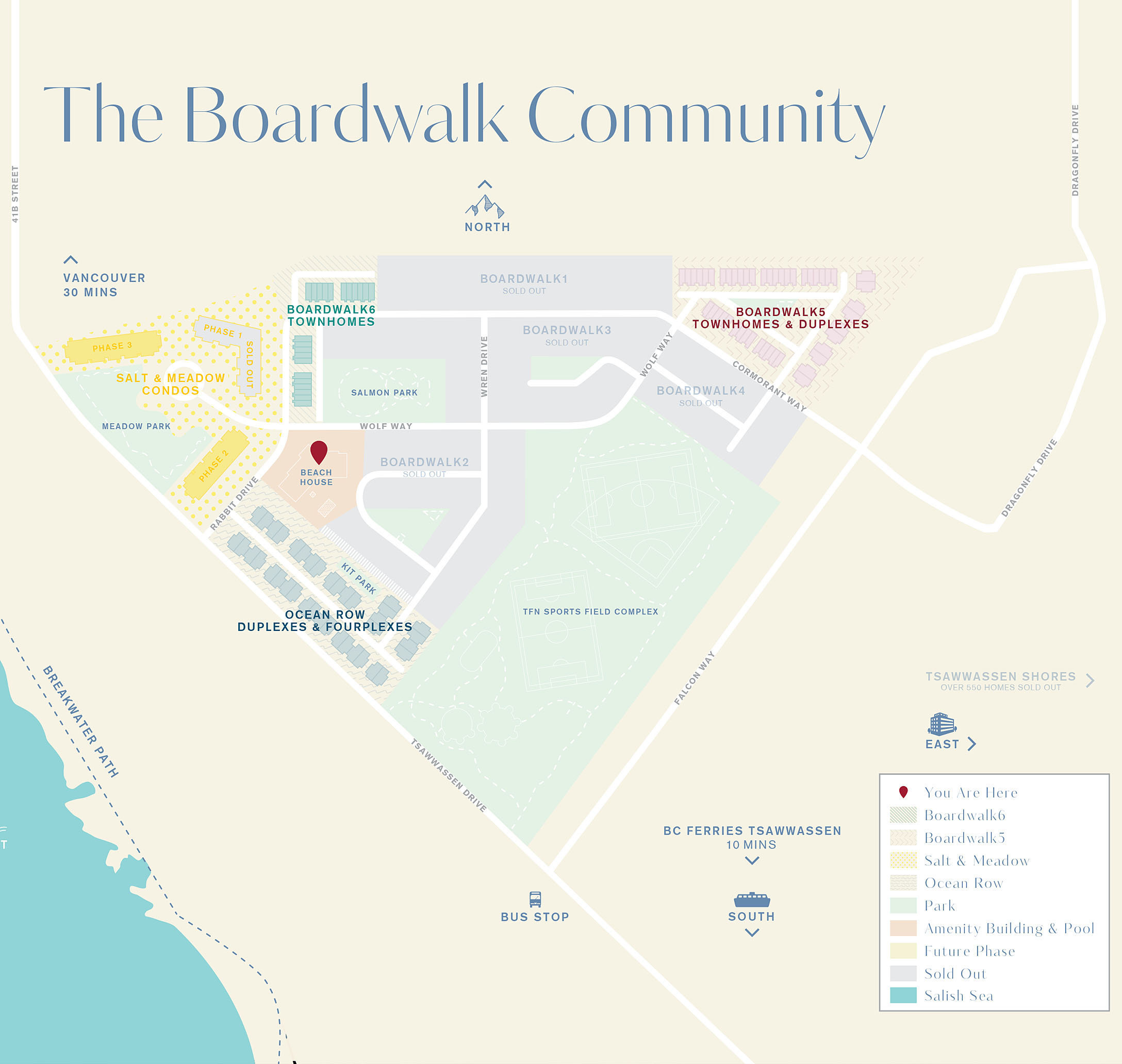 Ocean Row at Boardwalk location map 4
