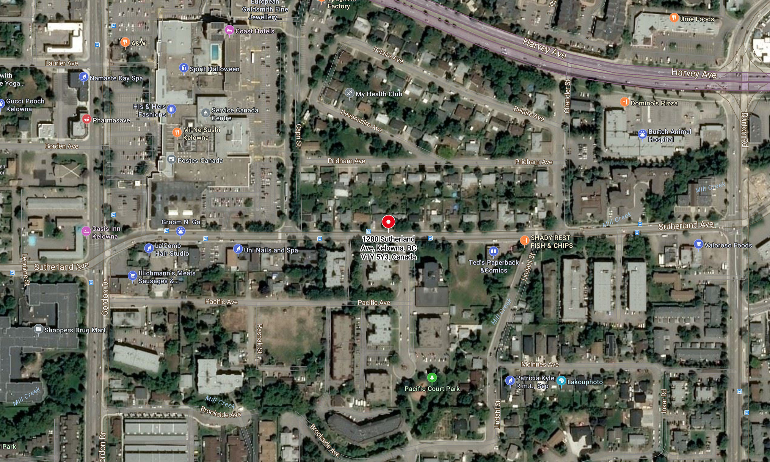 Revo Kelowna by Millennial location map 4
