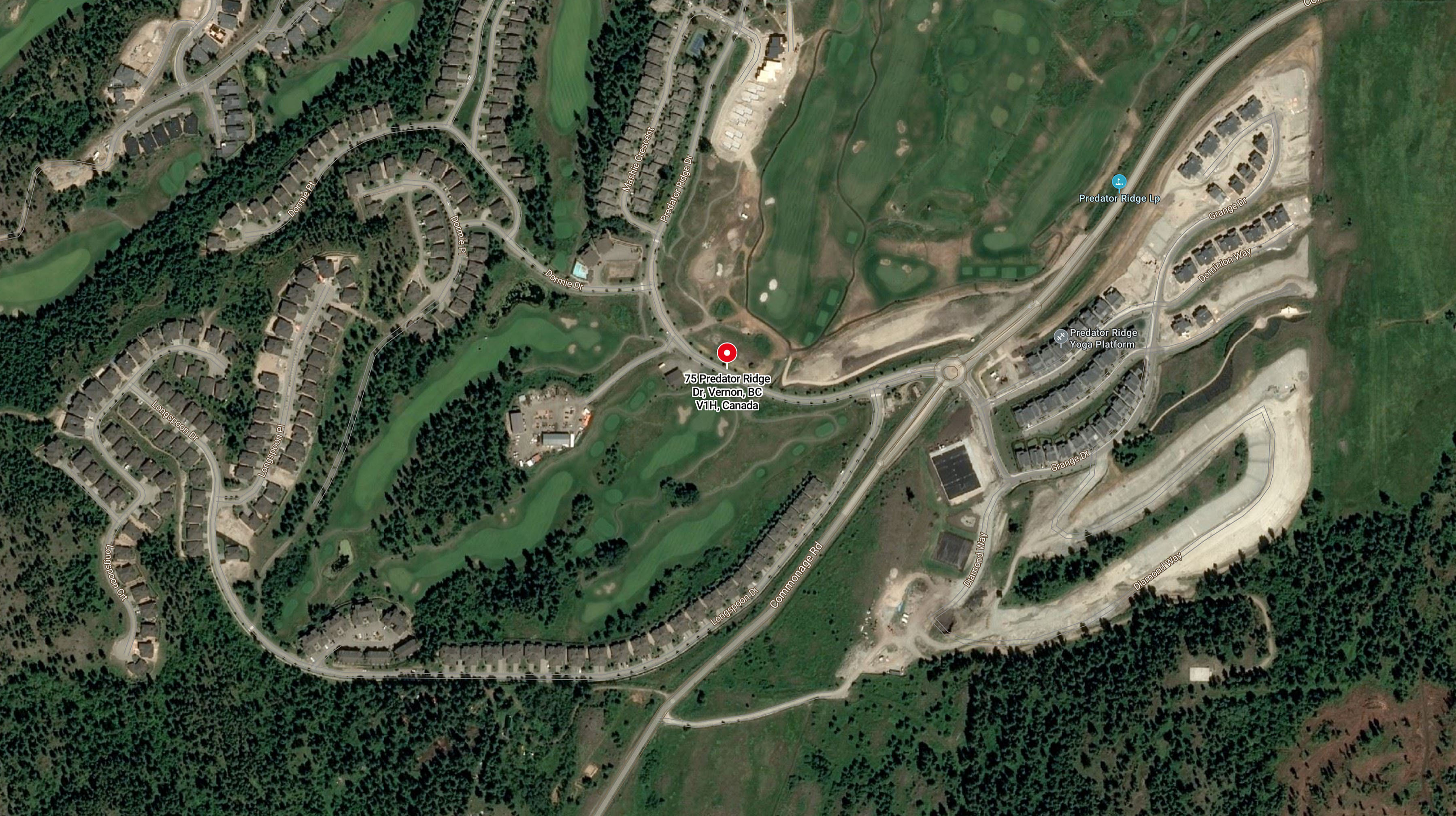 Vista Condominiums at Predator Ridge location map 2