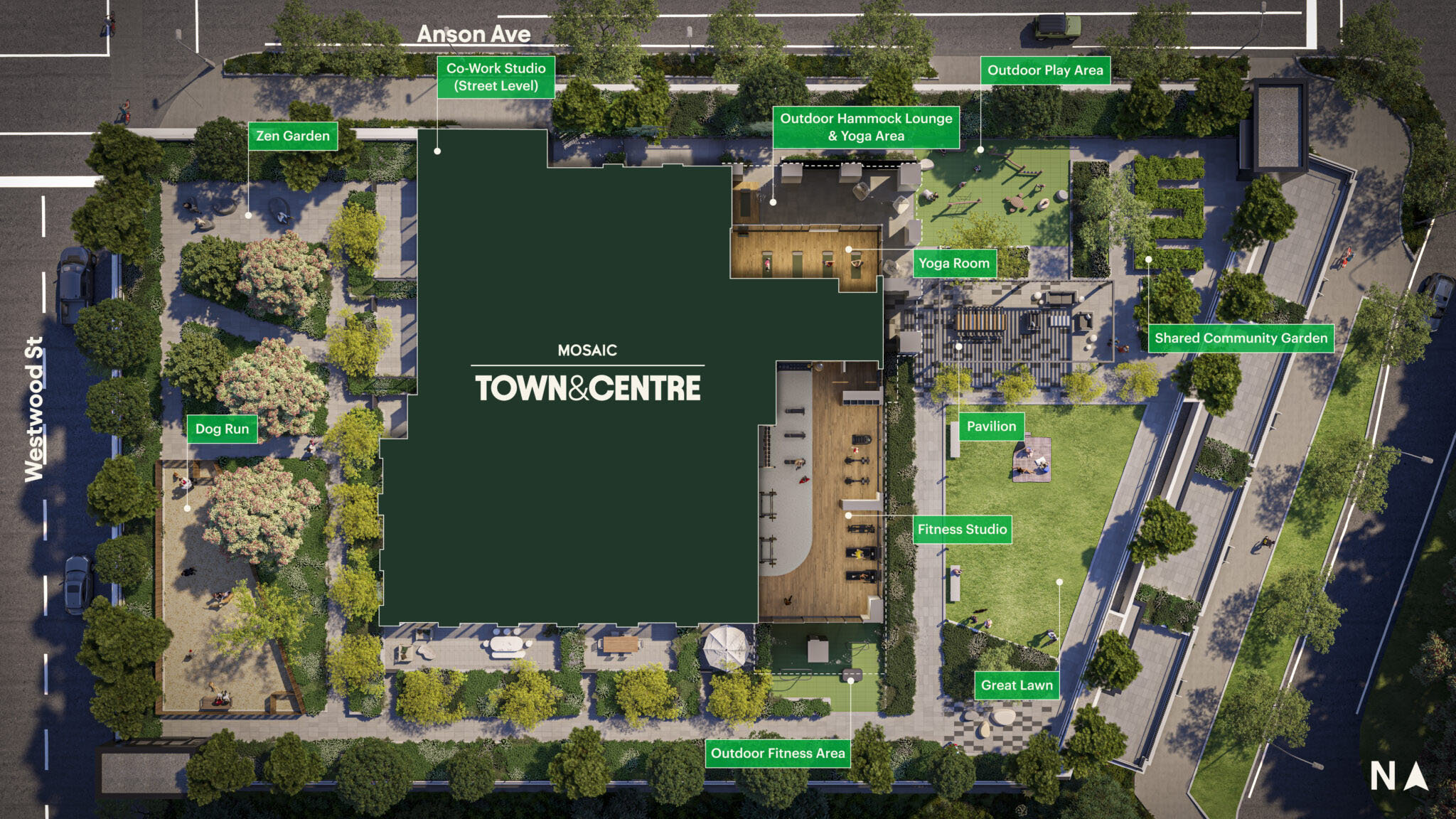 Town & Centre by Mosaic location map 3